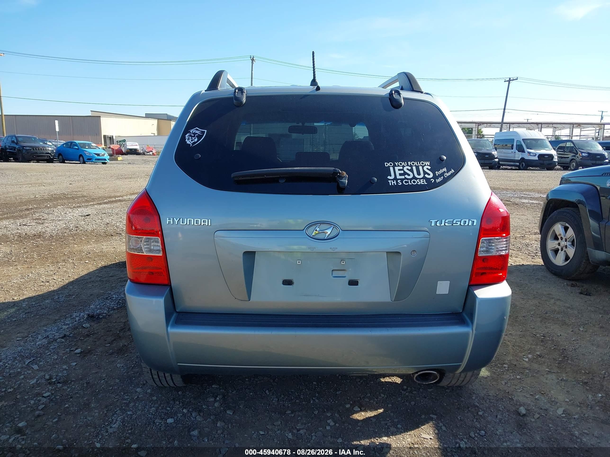 2008 Hyundai Tucson Gls Light Blue vin: KM8JM12B68U756784