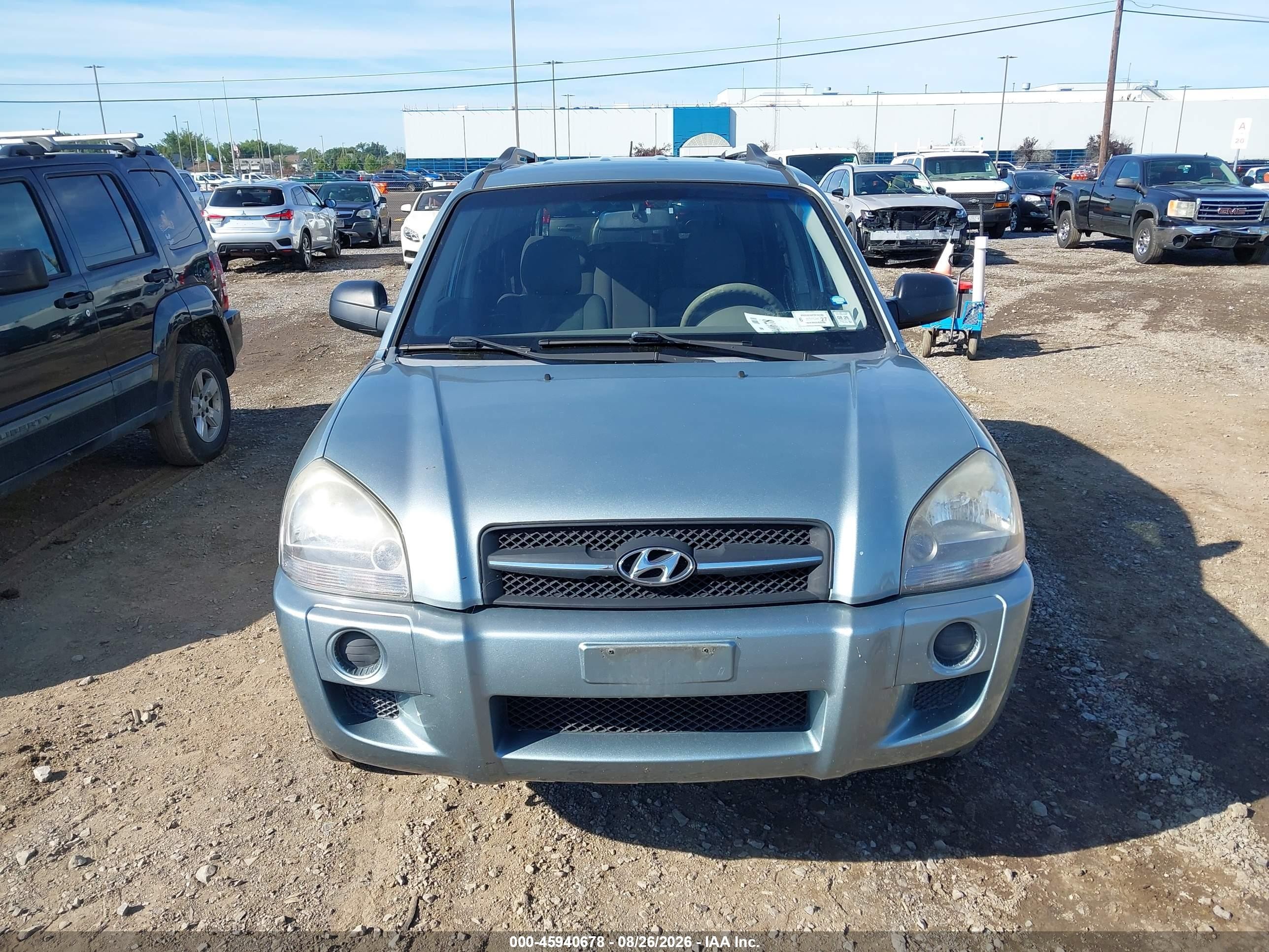 2008 Hyundai Tucson Gls Light Blue vin: KM8JM12B68U756784