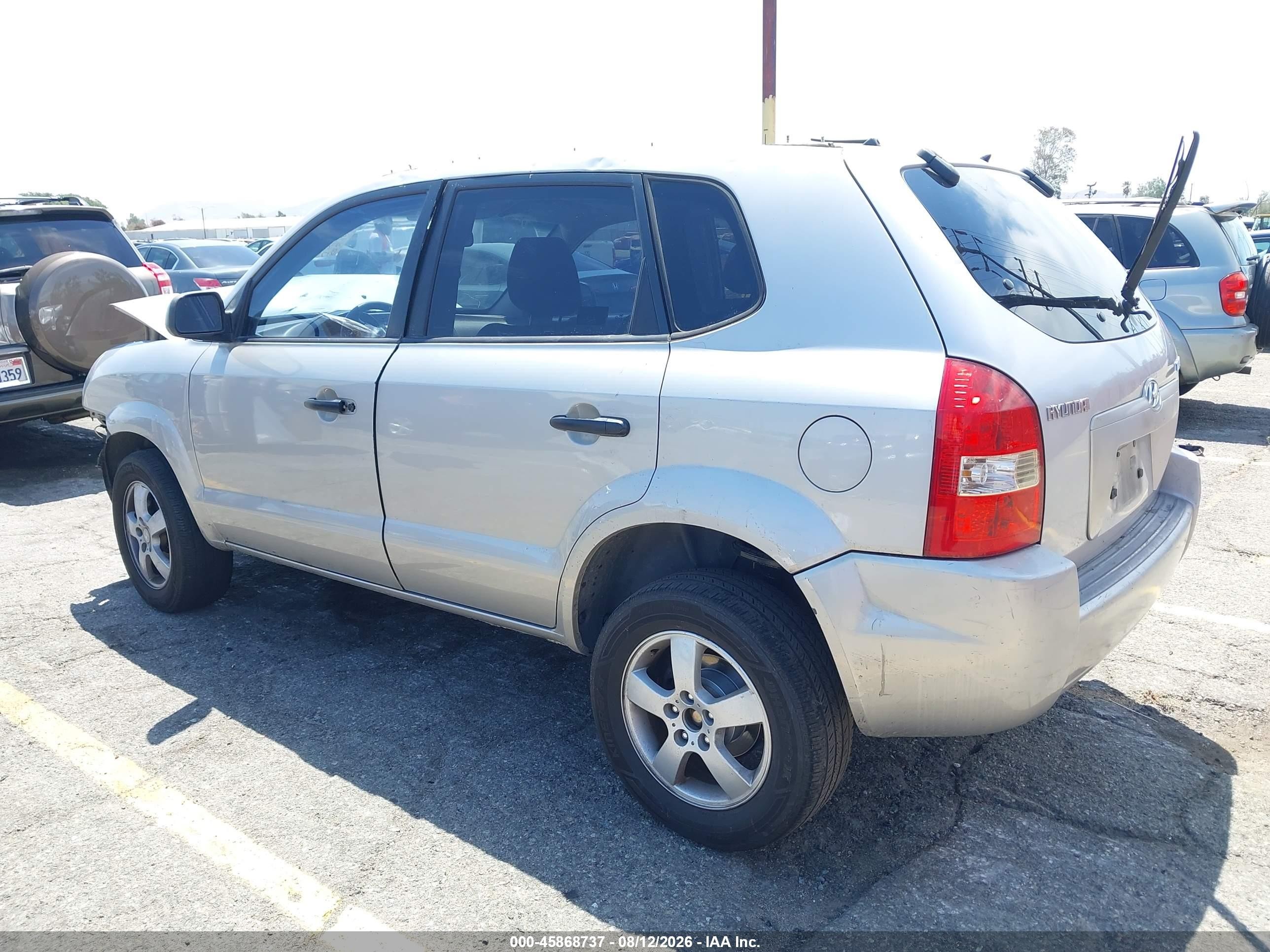 2005 Hyundai Tucson Gl Silver vin: KM8JM12B75U144699