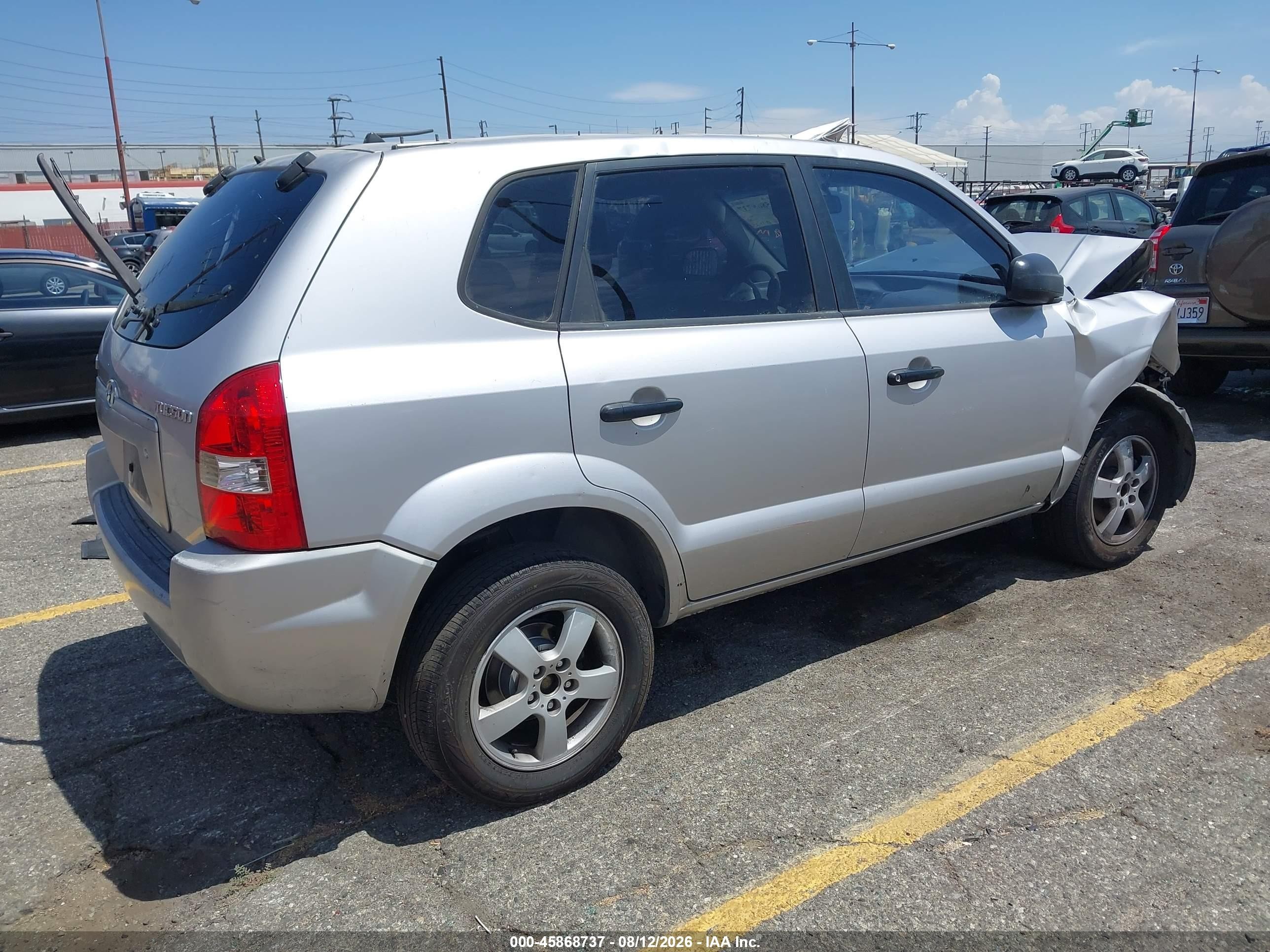2005 Hyundai Tucson Gl Silver vin: KM8JM12B75U144699