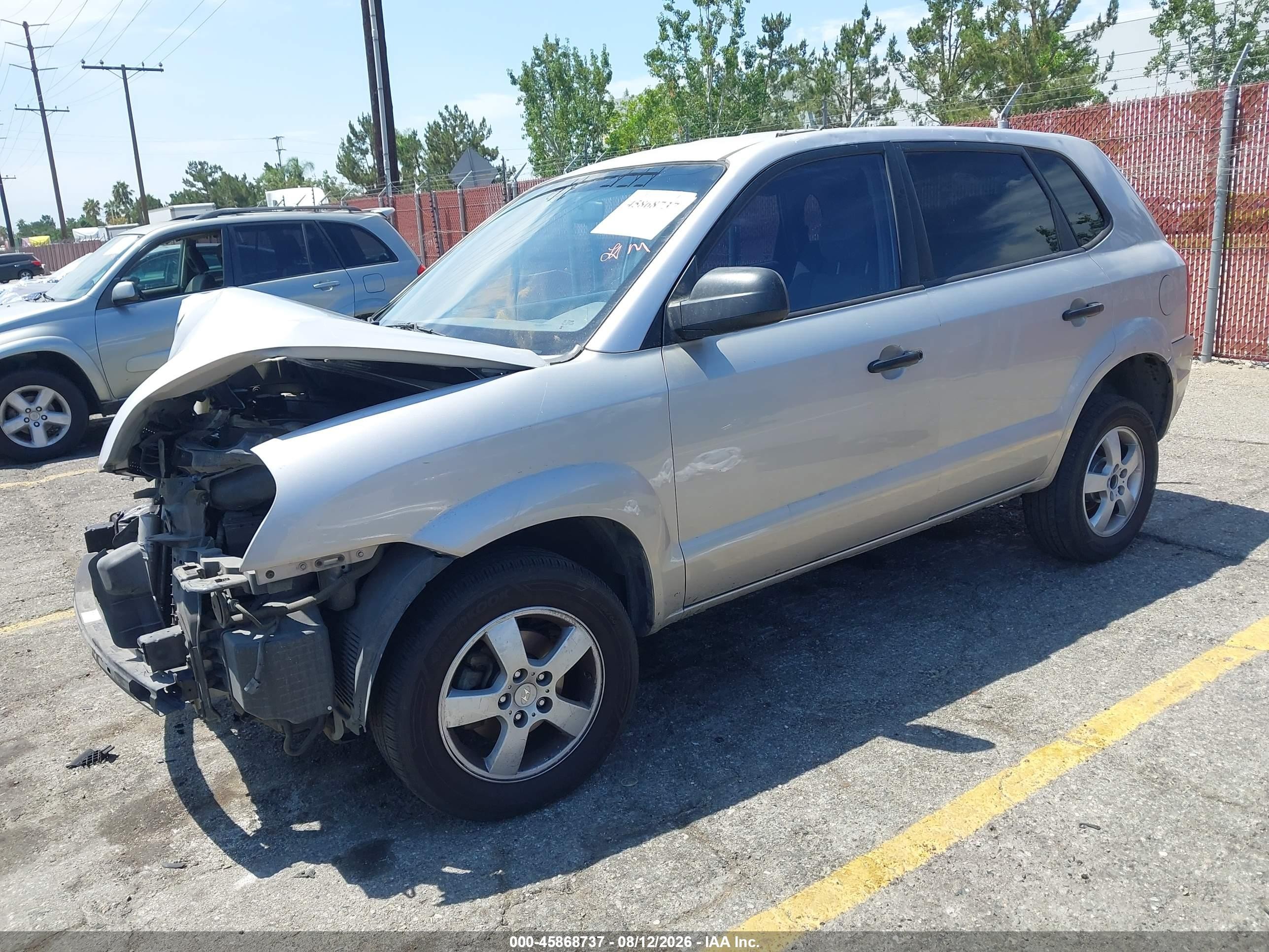 2005 Hyundai Tucson Gl Silver vin: KM8JM12B75U144699