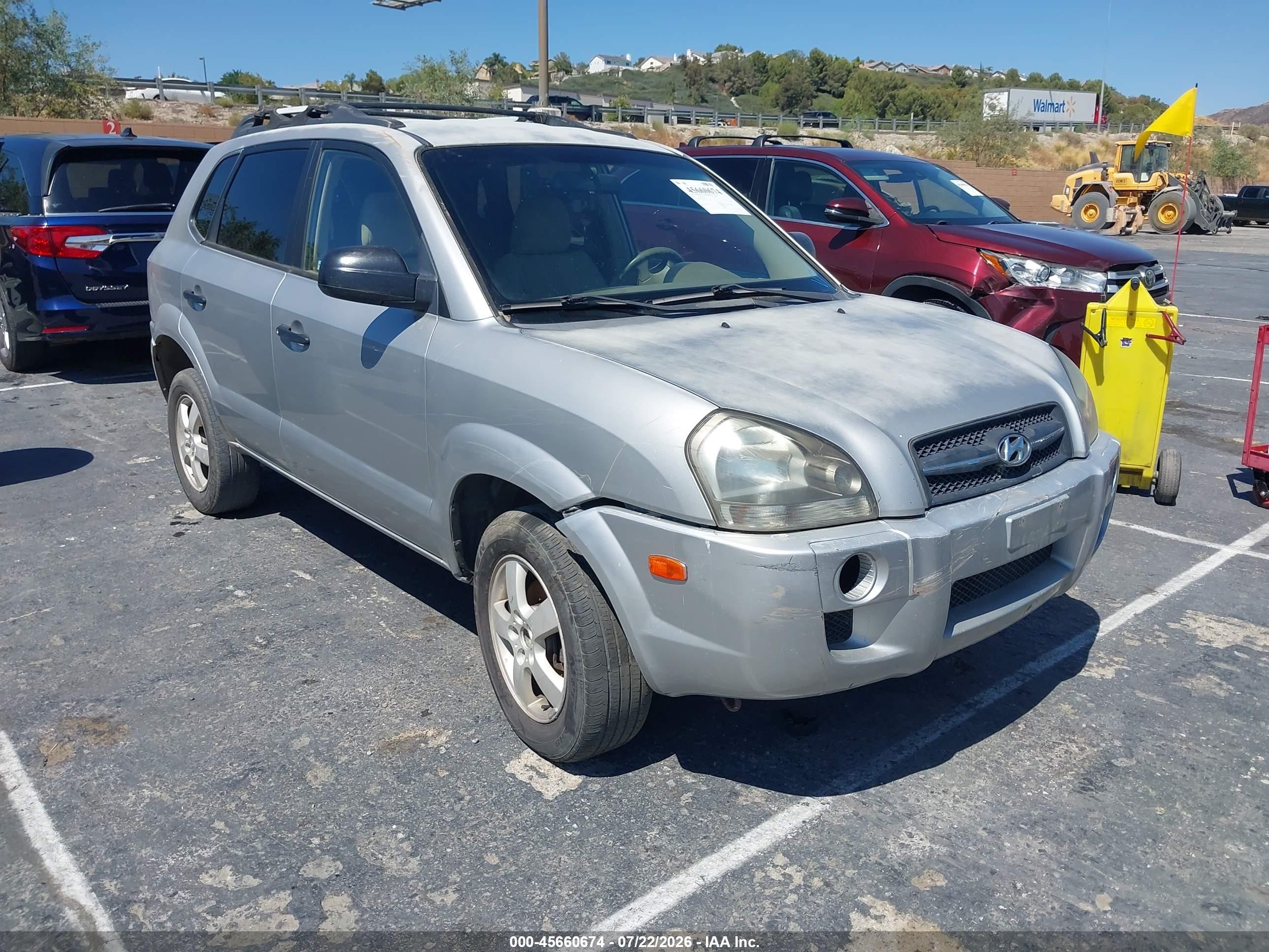 2007 Hyundai Tucson Gls Серебряный vin: KM8JM12B77U499715
