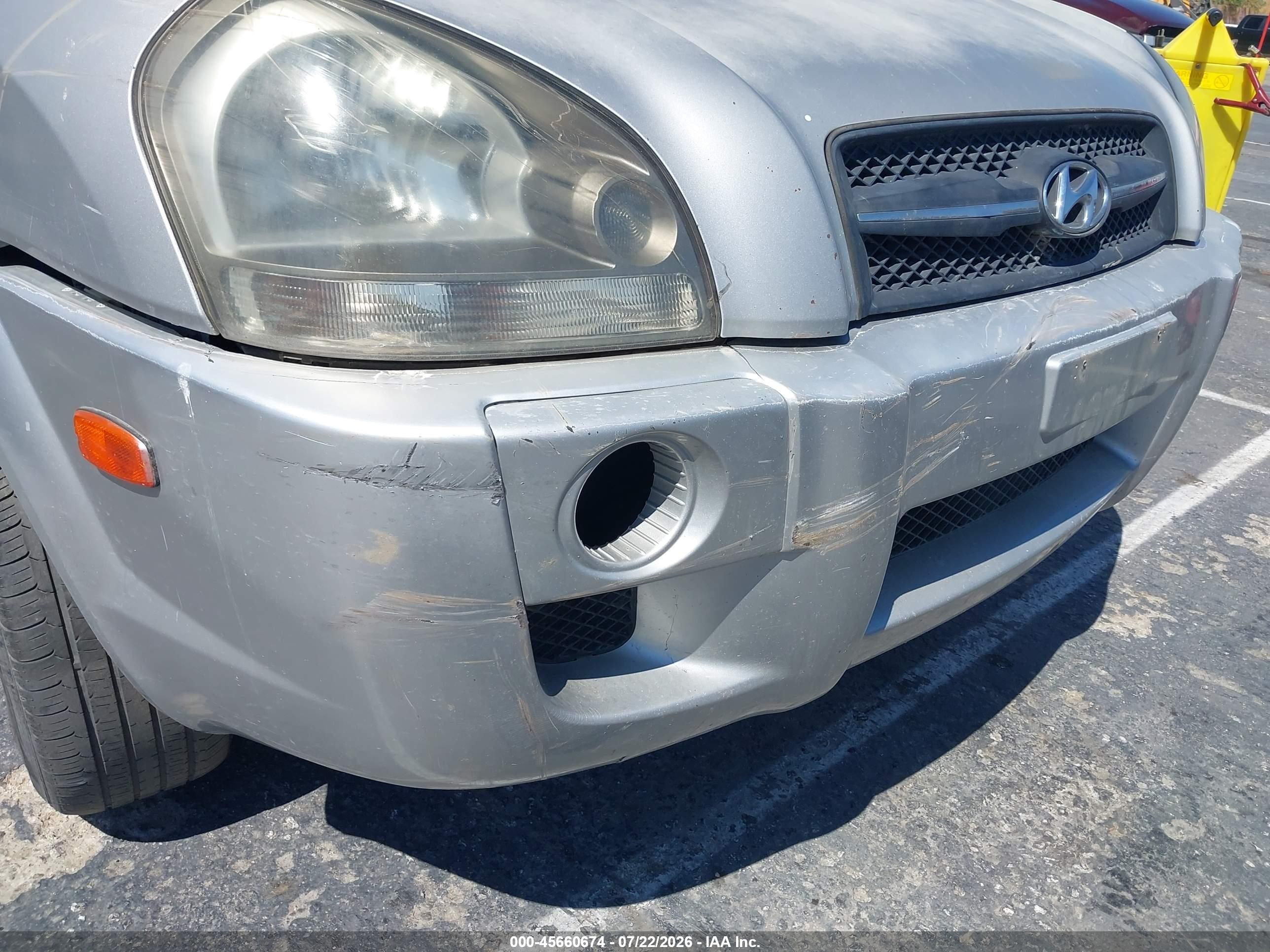 2007 Hyundai Tucson Gls Silver vin: KM8JM12B77U499715