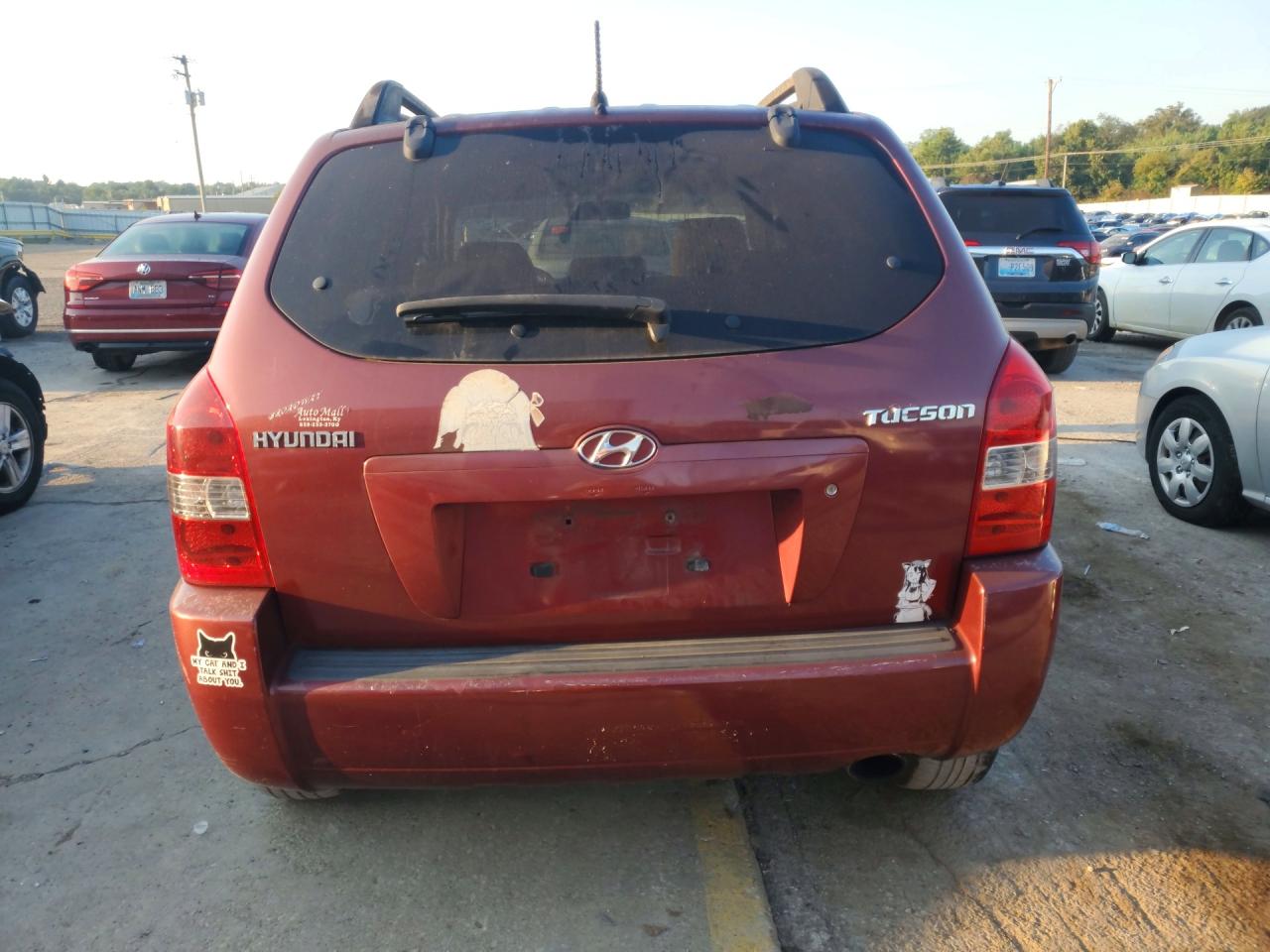 2007 Hyundai Tucson Gls Red vin: KM8JM12B77U516125