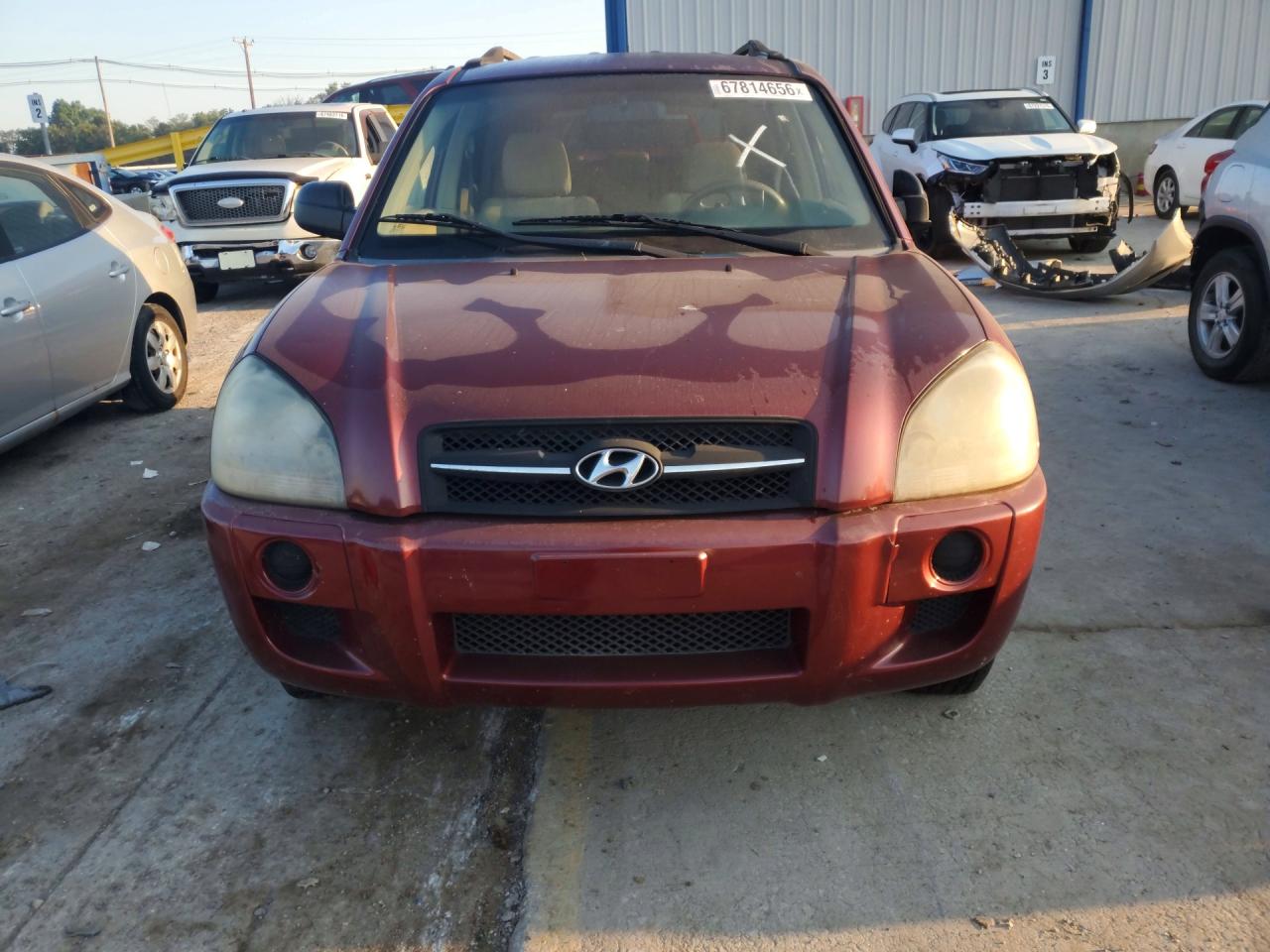2007 Hyundai Tucson Gls Red vin: KM8JM12B77U516125