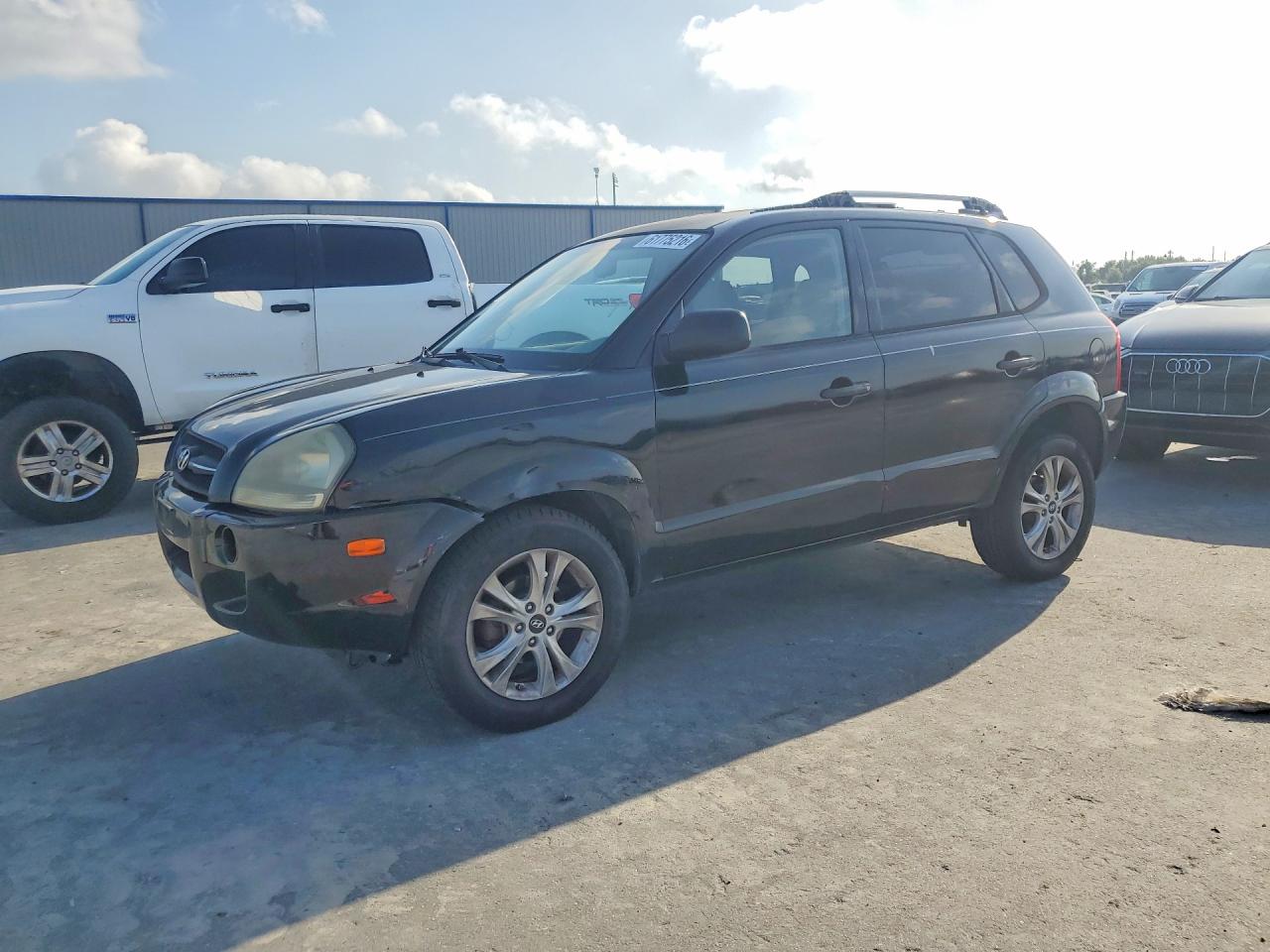 2007 Hyundai Tucson Gls Black vin: KM8JM12B77U586370