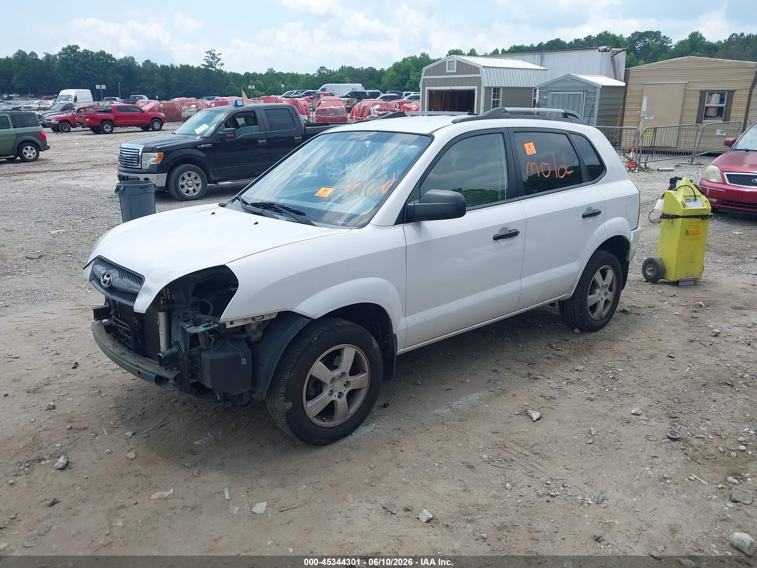 2008 Hyundai Tucson Gls White vin: KM8JM12B78U808455