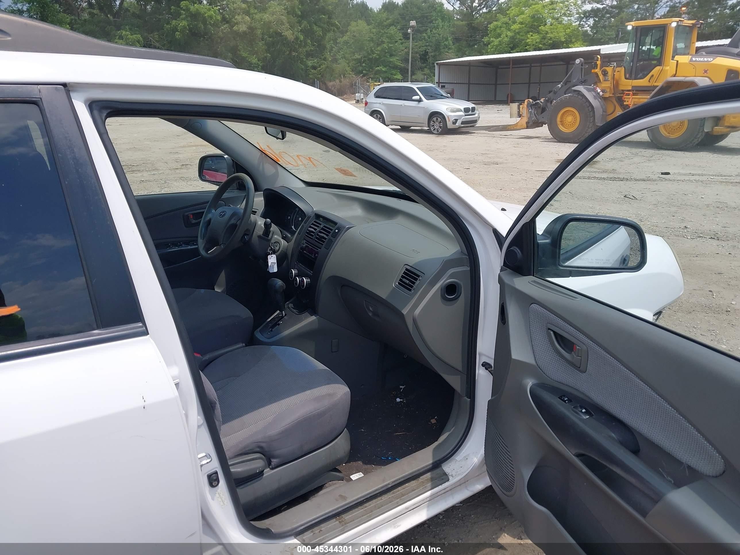 2008 Hyundai Tucson Gls White vin: KM8JM12B78U808455