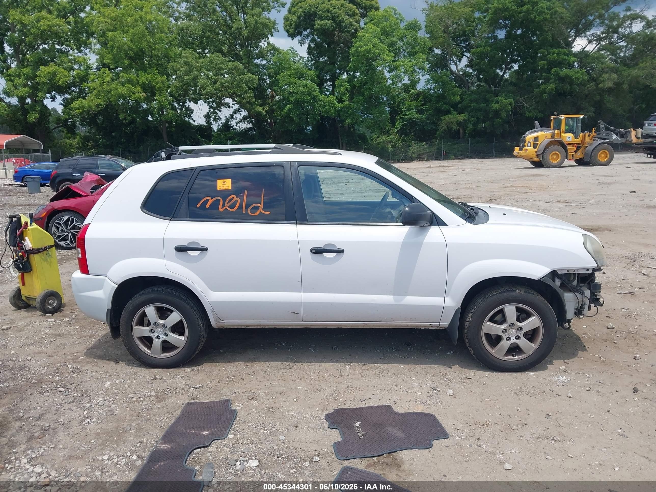 2008 Hyundai Tucson Gls White vin: KM8JM12B78U808455