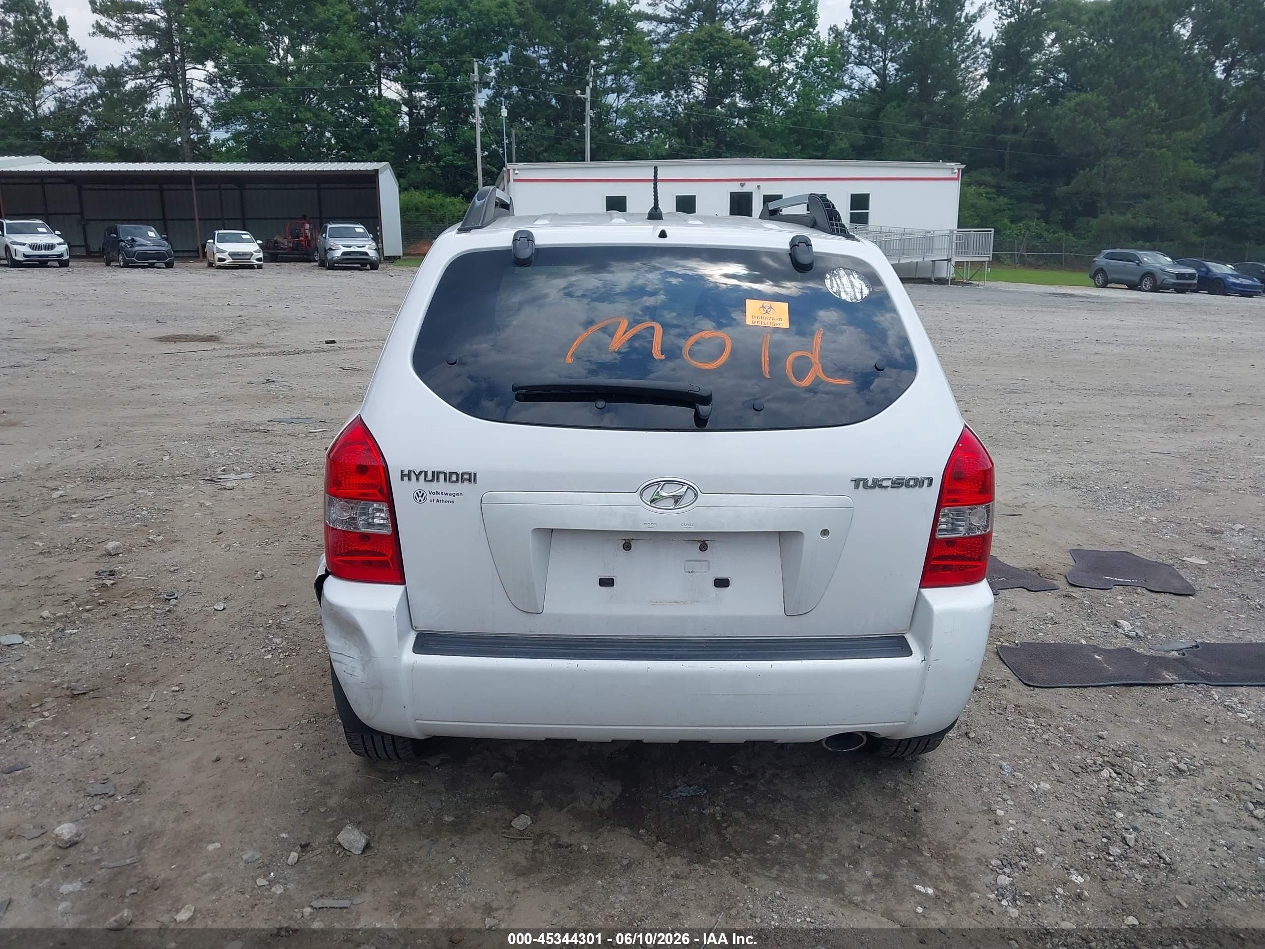 2008 Hyundai Tucson Gls White vin: KM8JM12B78U808455