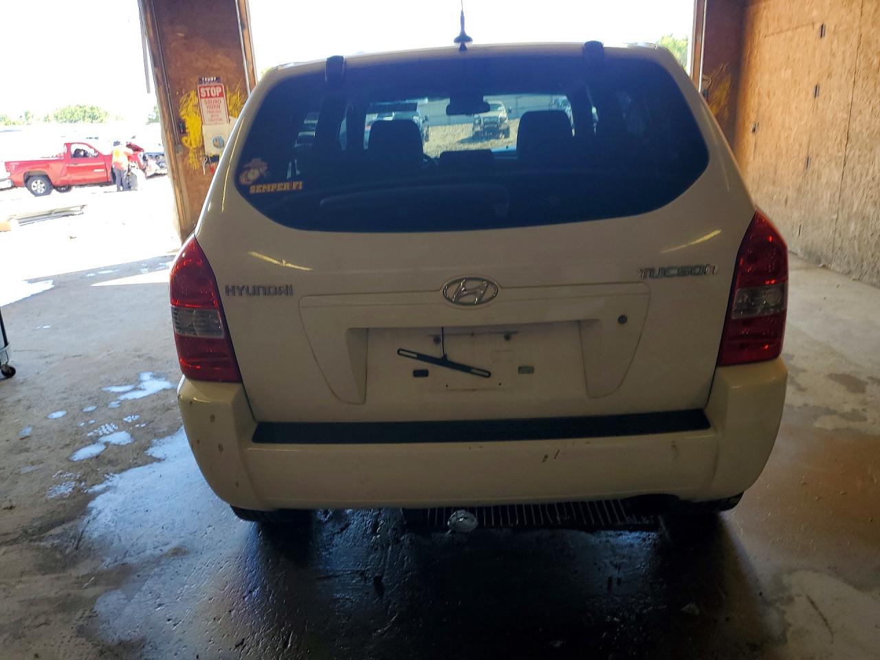 2008 Hyundai Tucson Gls White vin: KM8JM12B78U897959