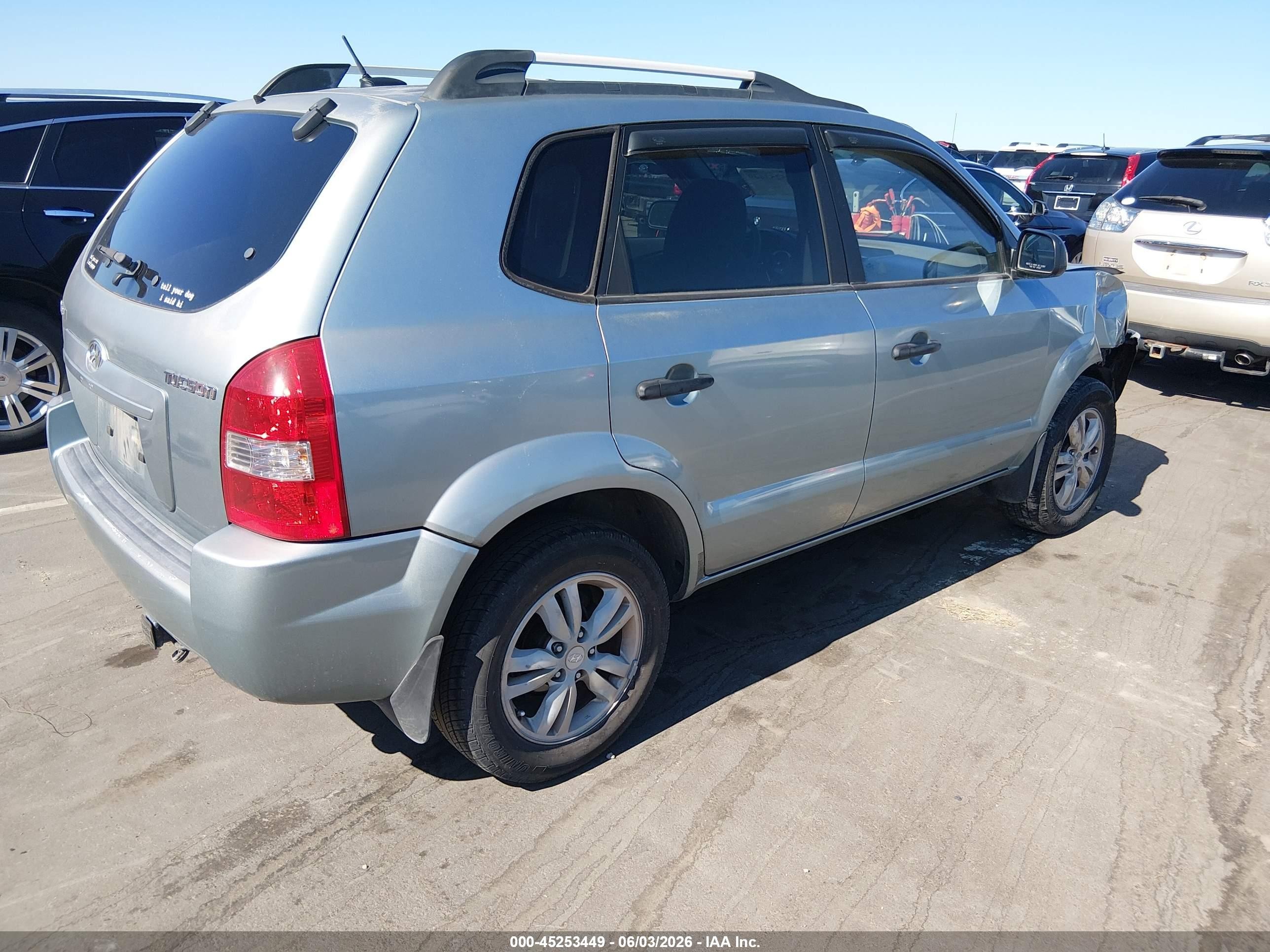 2009 Hyundai Tucson Gls Gray vin: KM8JM12B79U958647