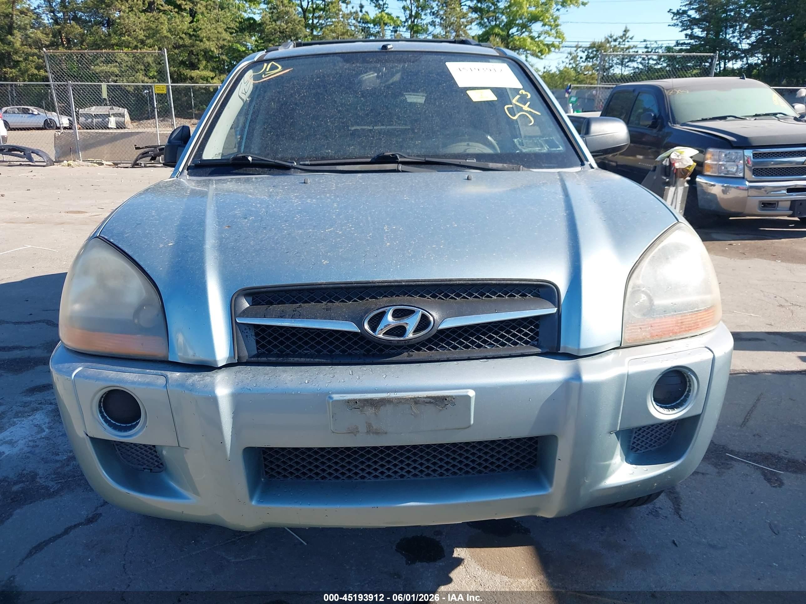 2009 Hyundai Tucson Gls Light Blue vin: KM8JM12B79U970040