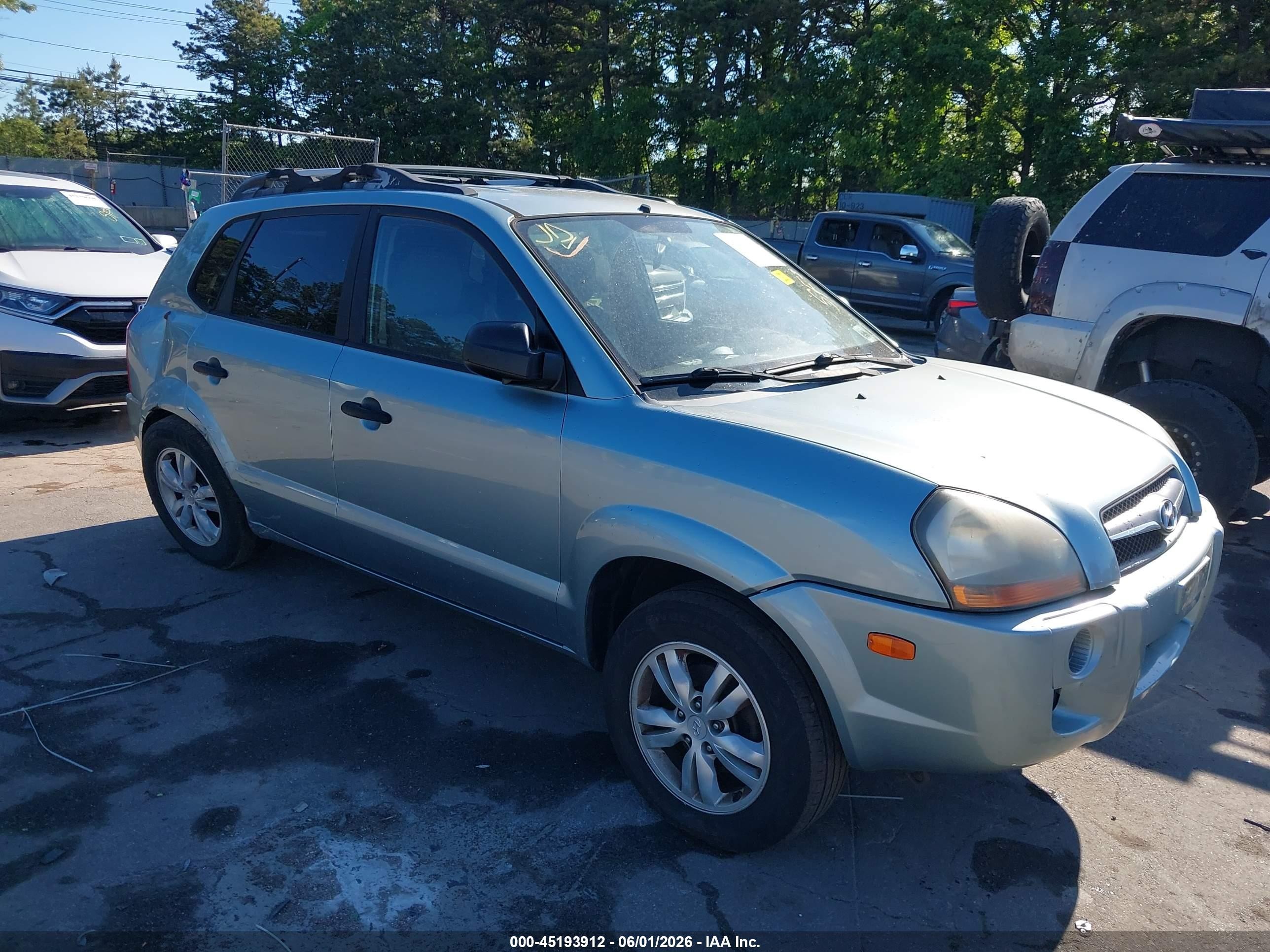 2009 Hyundai Tucson Gls Light Blue vin: KM8JM12B79U970040