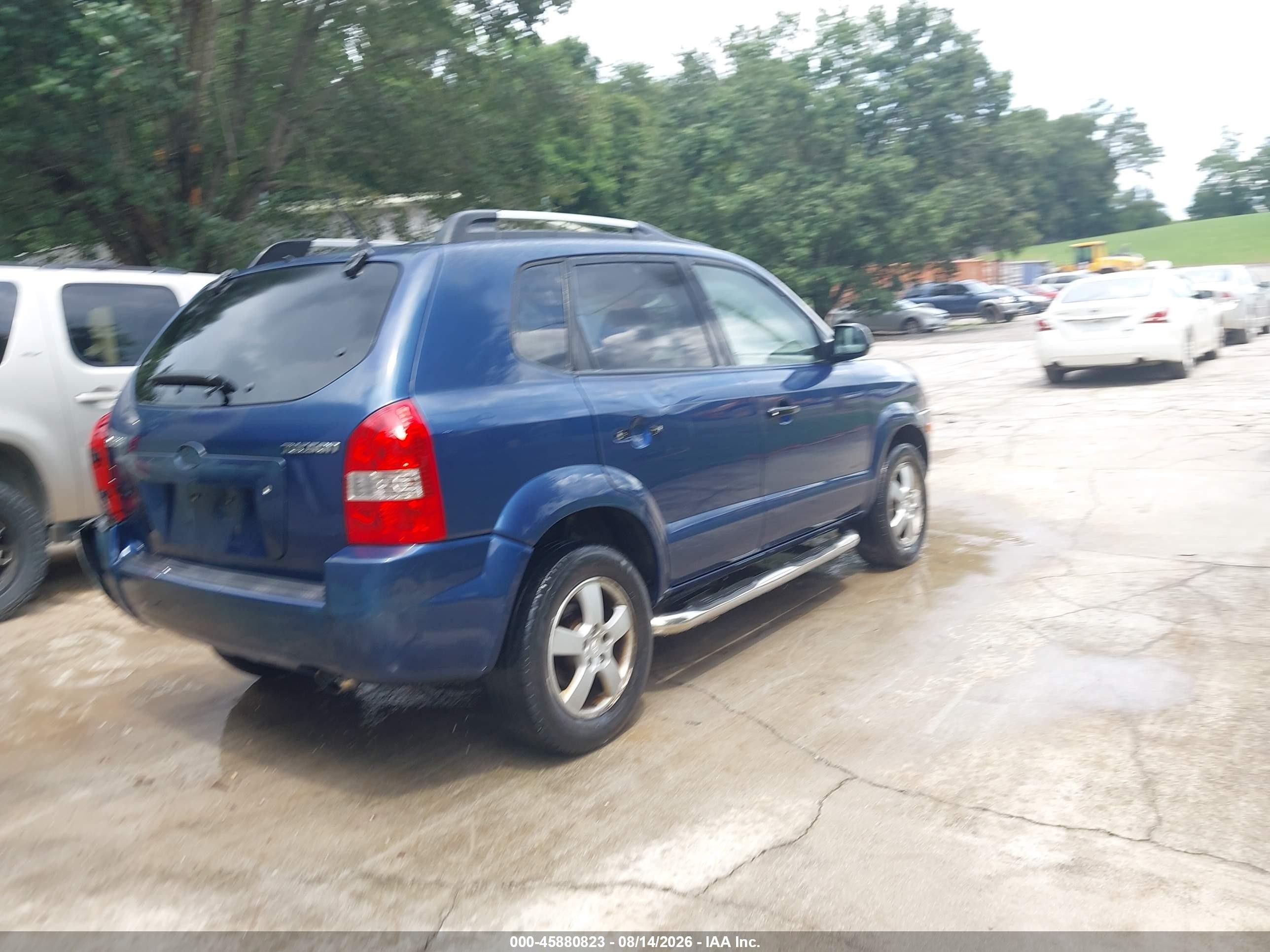 2005 Hyundai Tucson Gl Blue vin: KM8JM12B85U072315