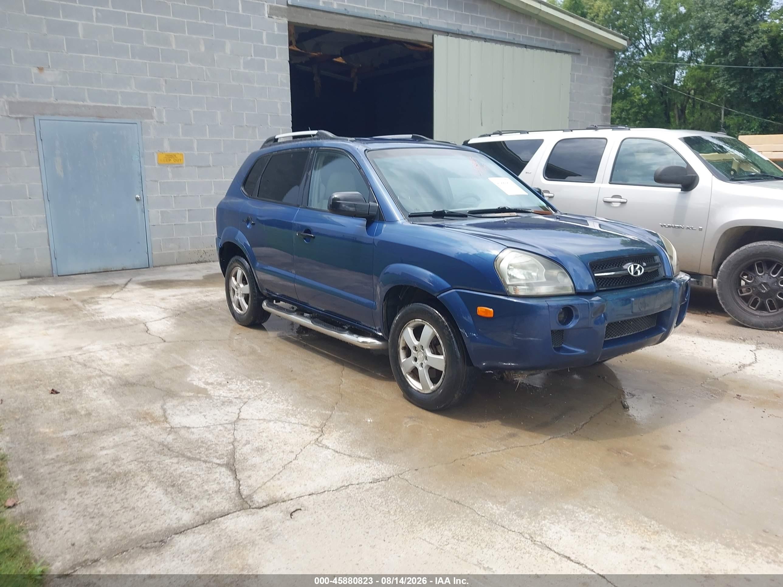 2005 Hyundai Tucson Gl Blue vin: KM8JM12B85U072315