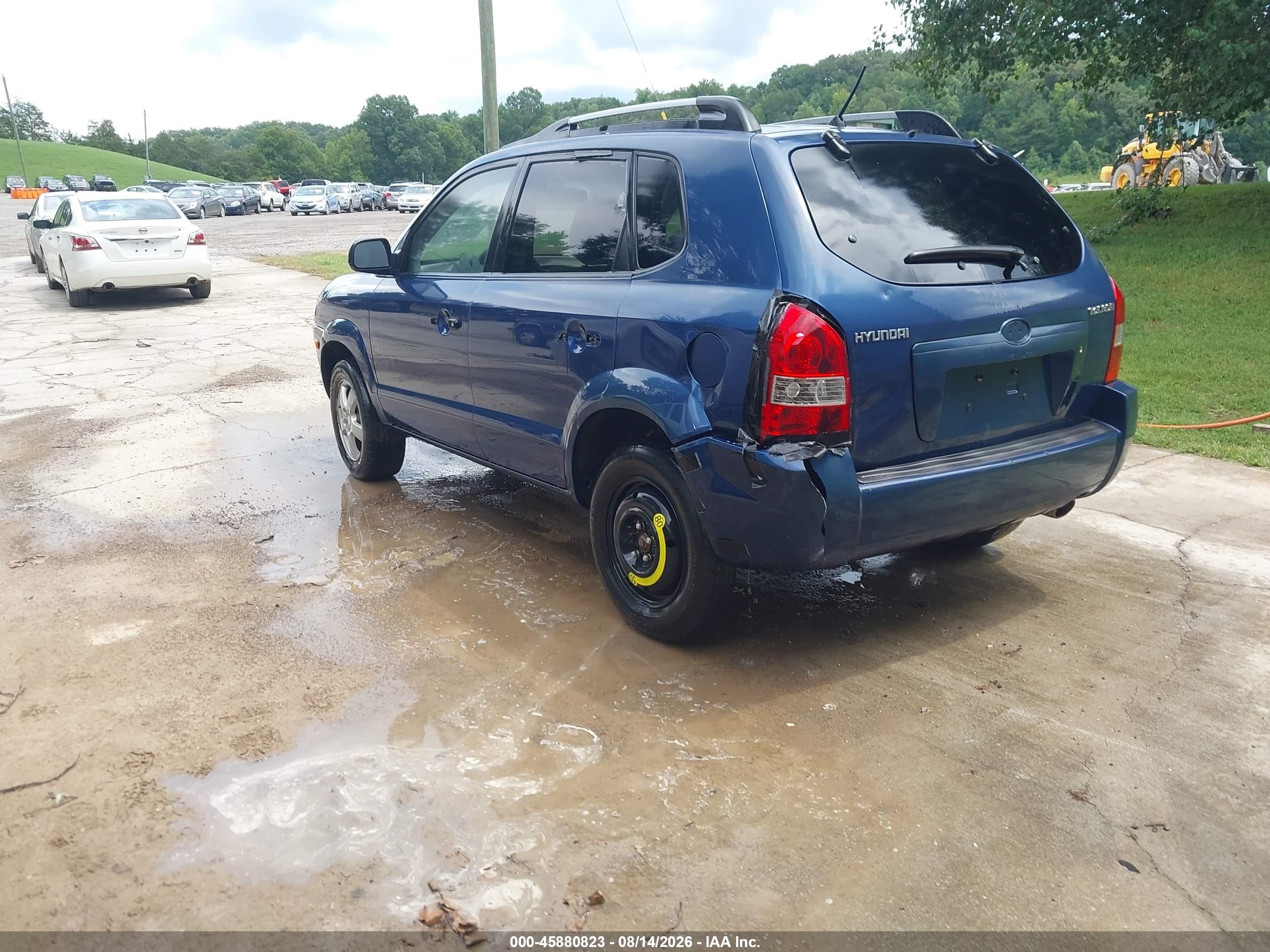 2005 Hyundai Tucson Gl Blue vin: KM8JM12B85U072315