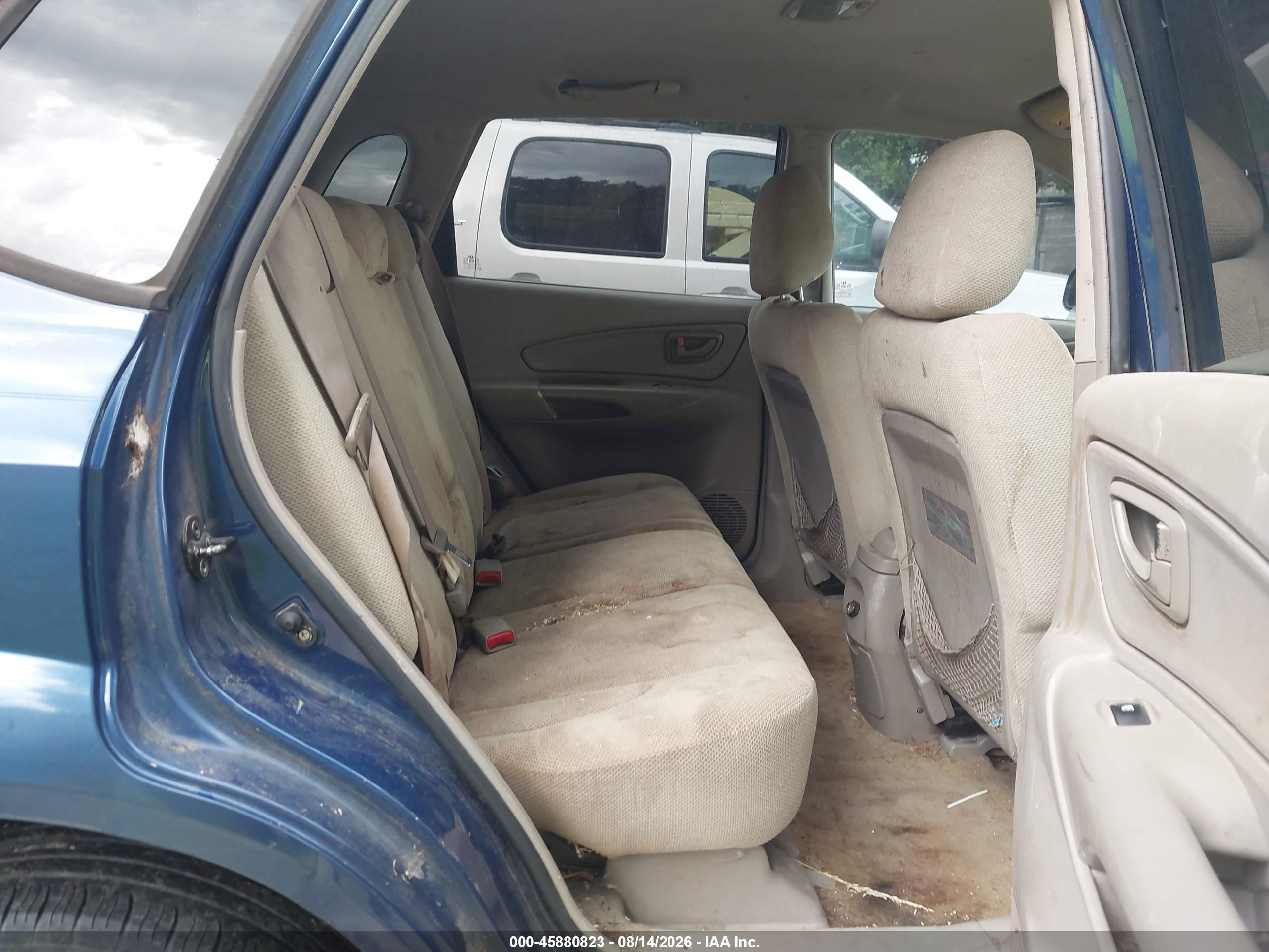 2005 Hyundai Tucson Gl Blue vin: KM8JM12B85U072315