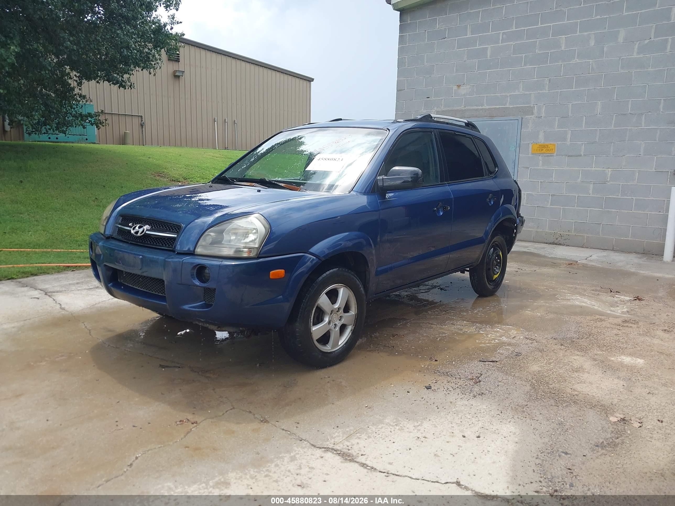 2005 Hyundai Tucson Gl Blue vin: KM8JM12B85U072315
