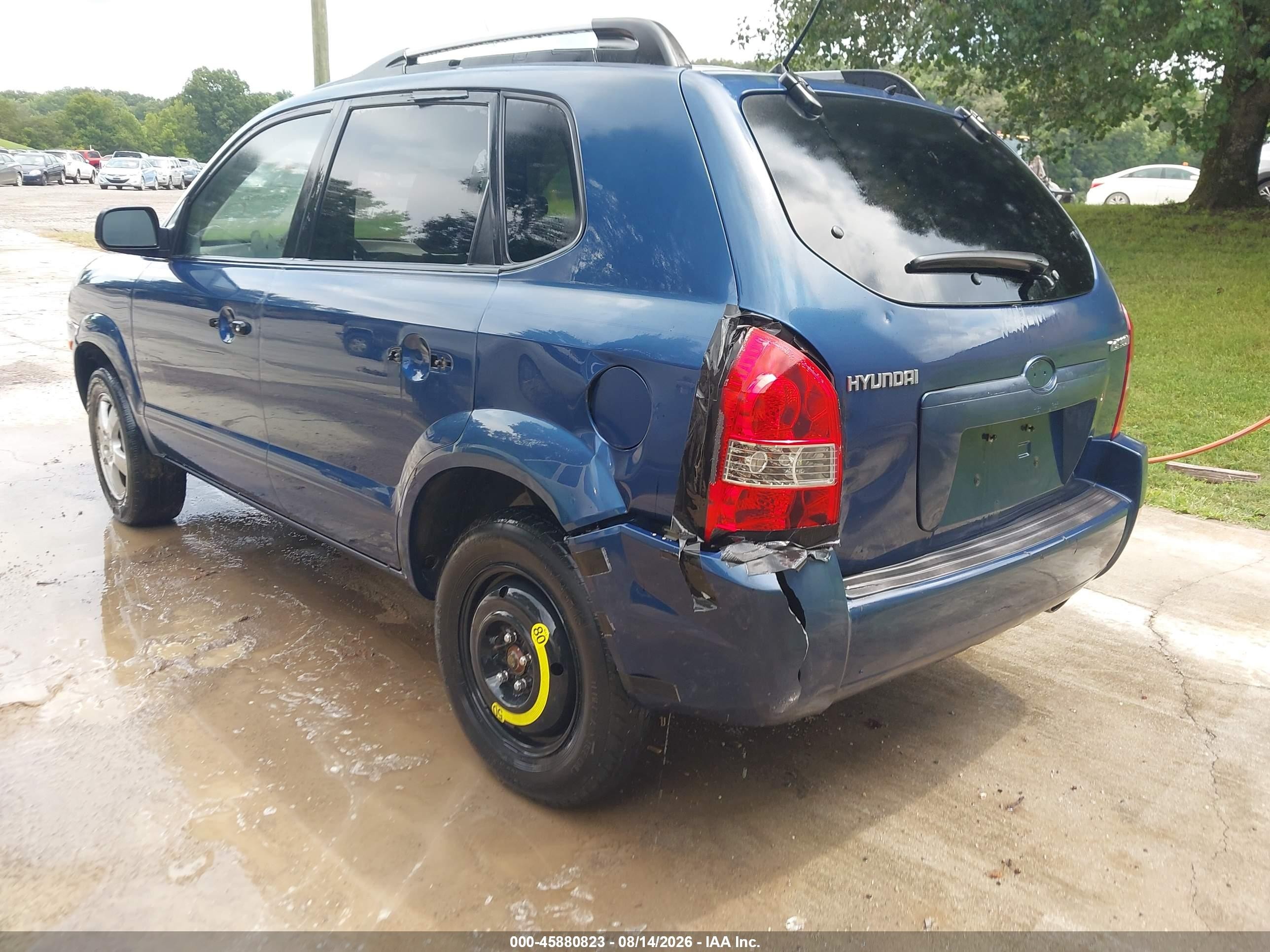 2005 Hyundai Tucson Gl Blue vin: KM8JM12B85U072315