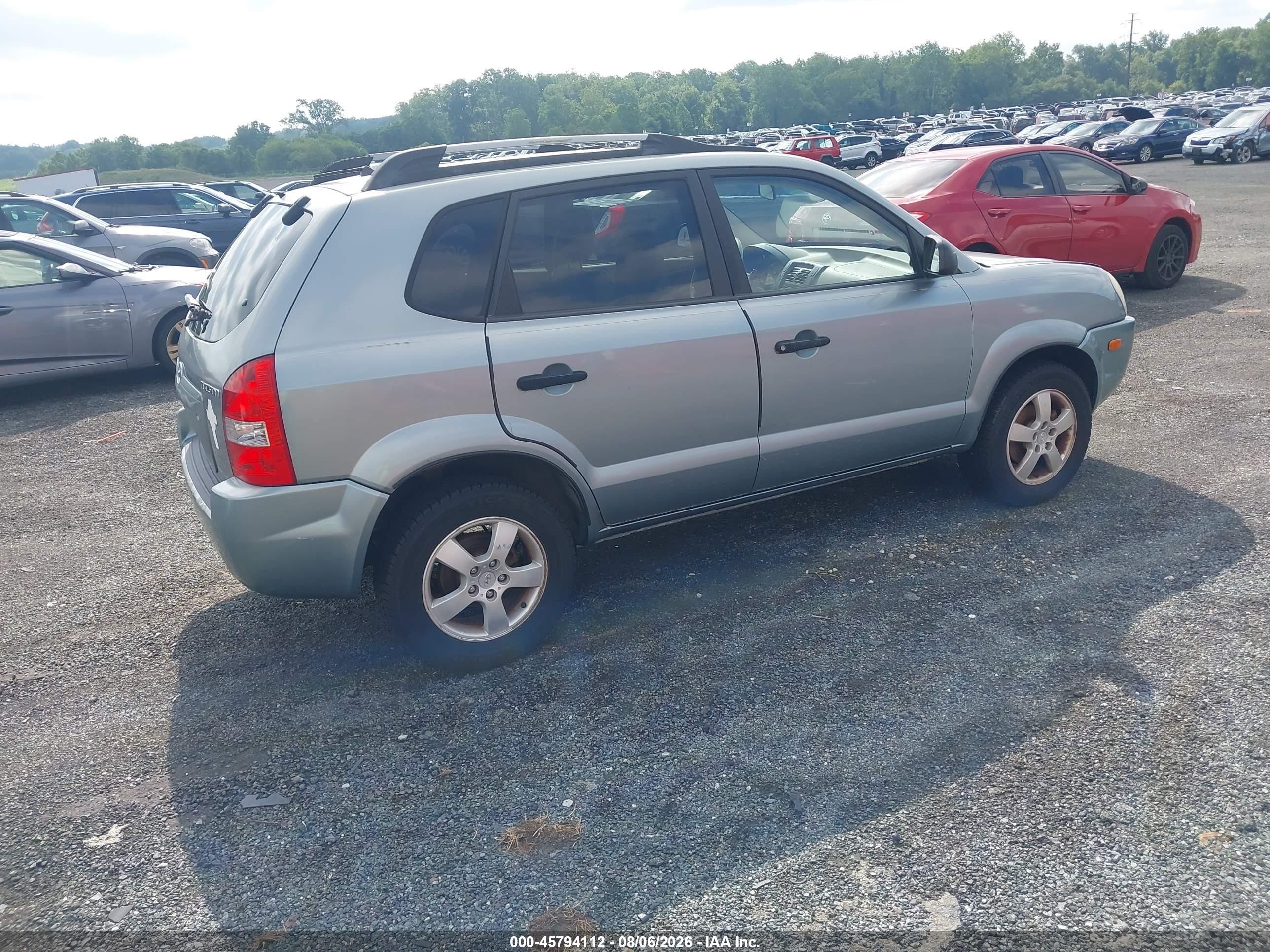 2005 Hyundai Tucson Gl Blue vin: KM8JM12B85U148678