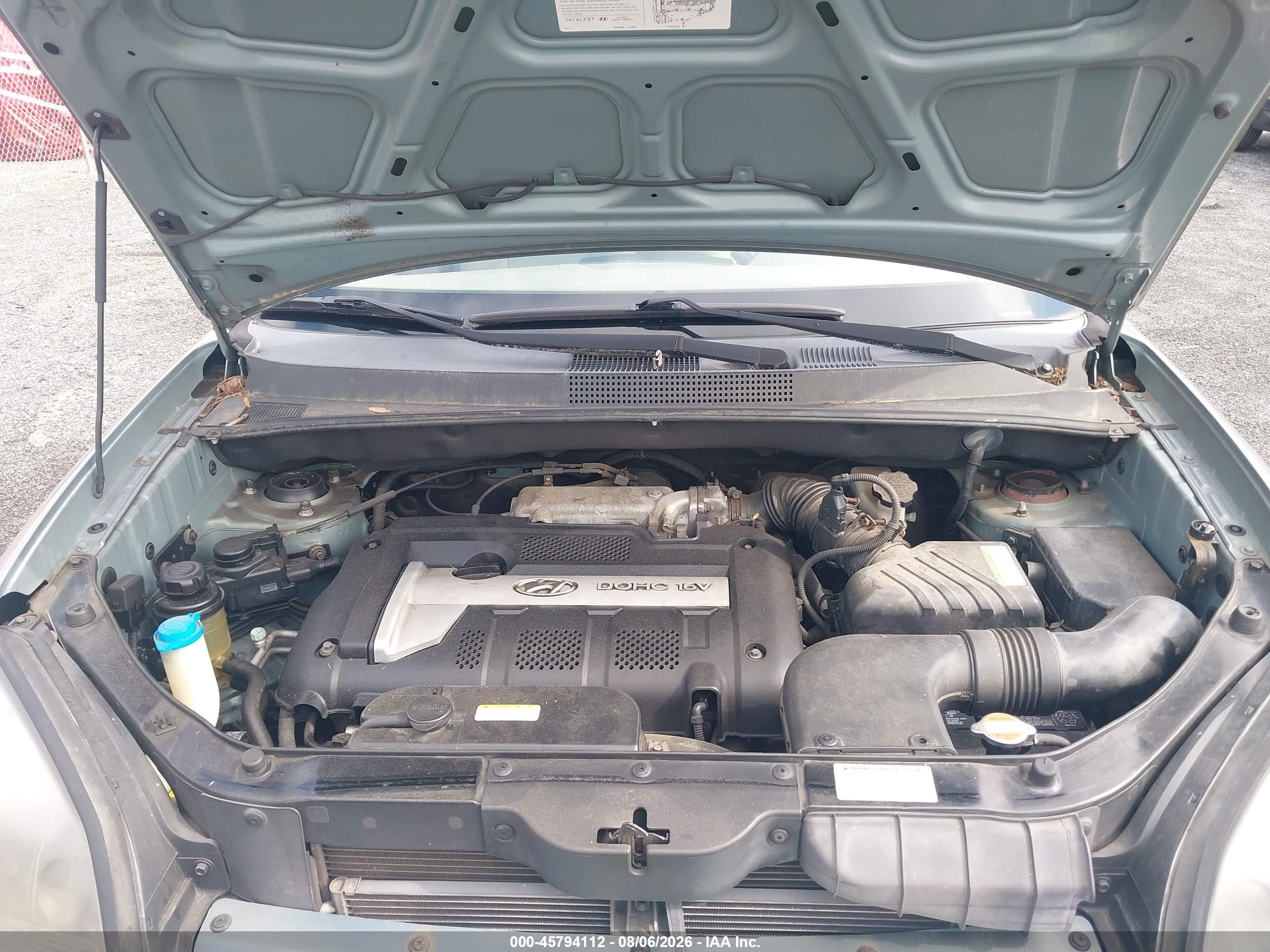 2005 Hyundai Tucson Gl Blue vin: KM8JM12B85U148678