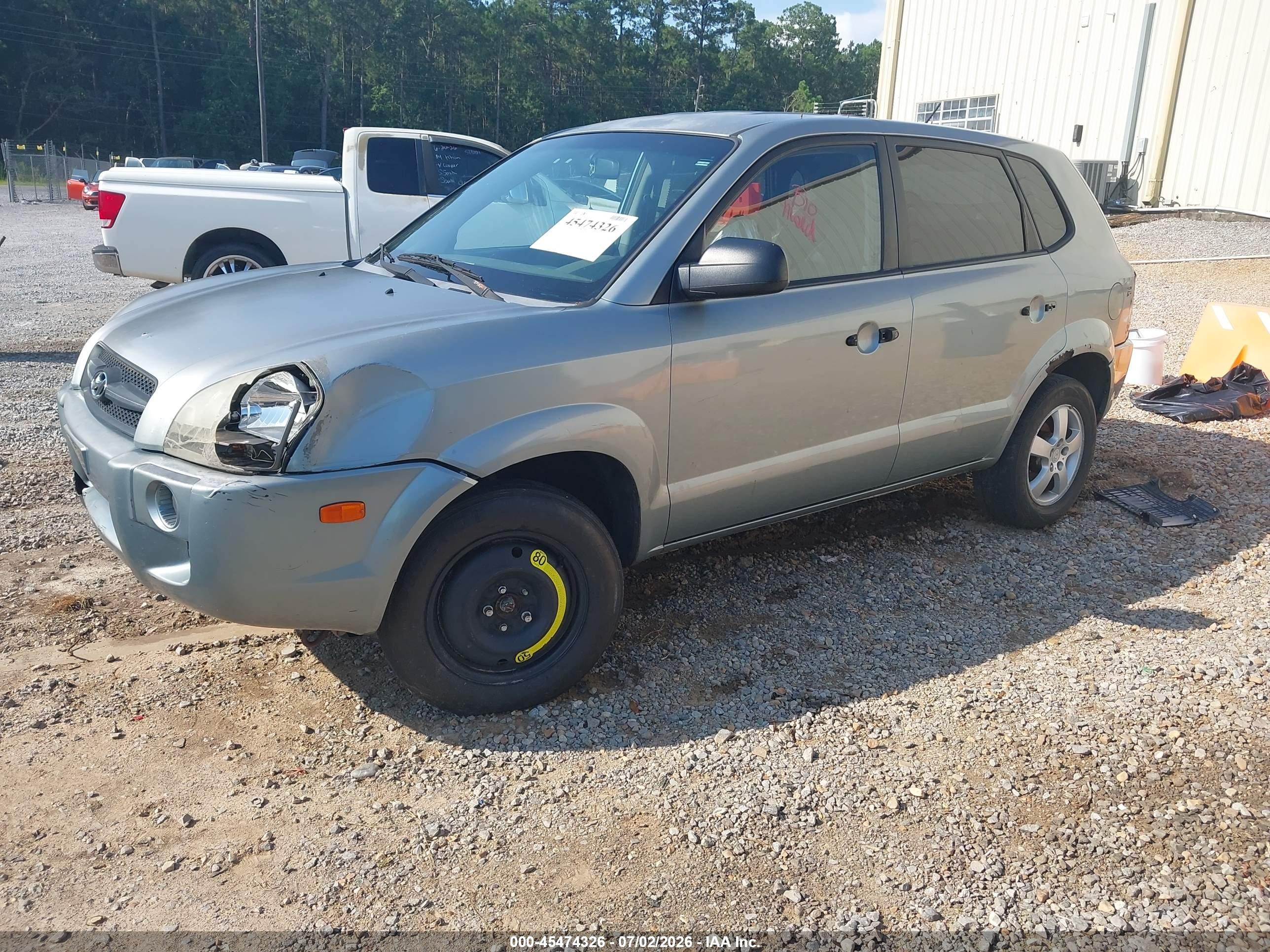 2007 Hyundai Tucson Gls Gray vin: KM8JM12B87U522113