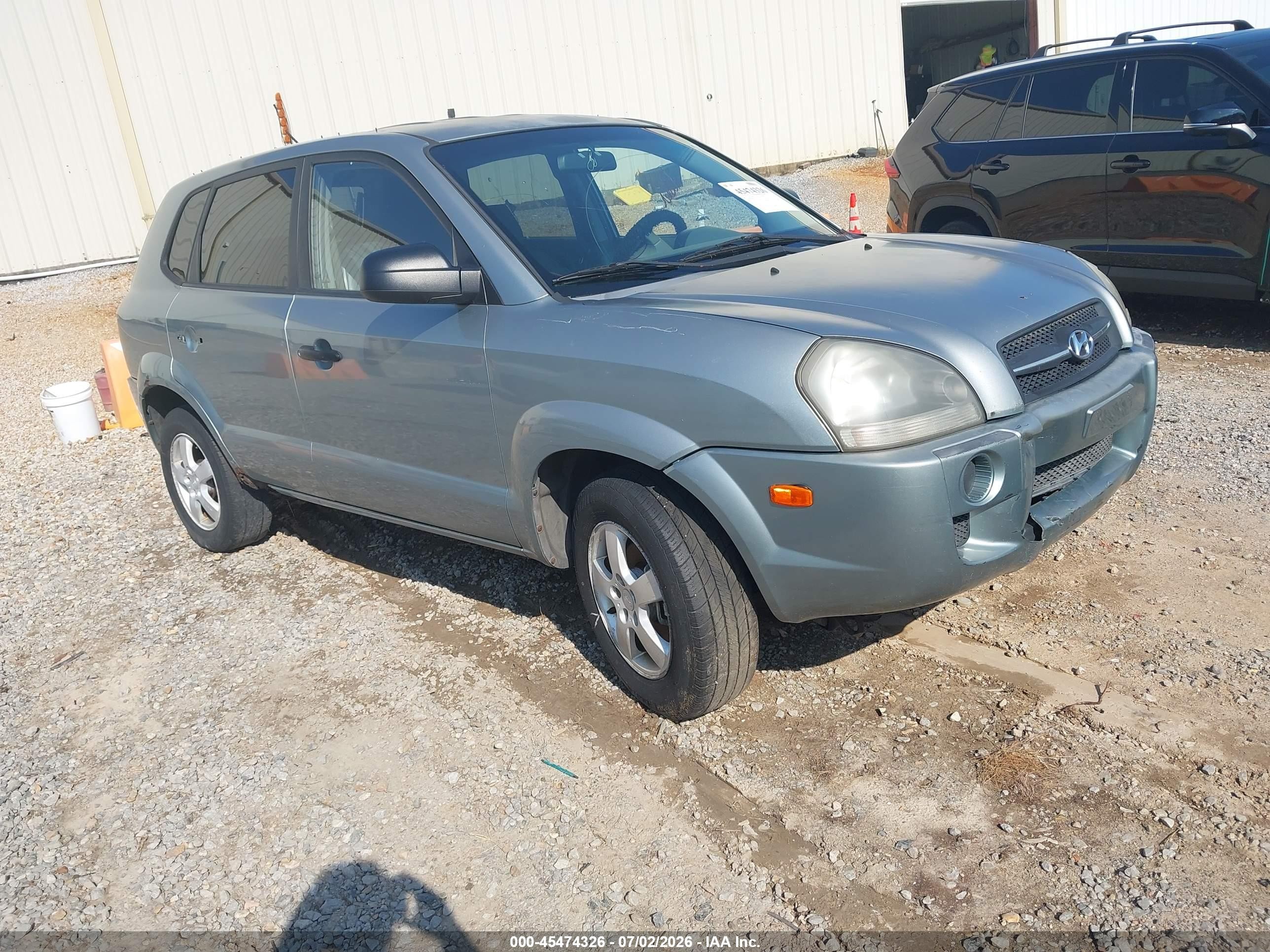 2007 Hyundai Tucson Gls Gray vin: KM8JM12B87U522113