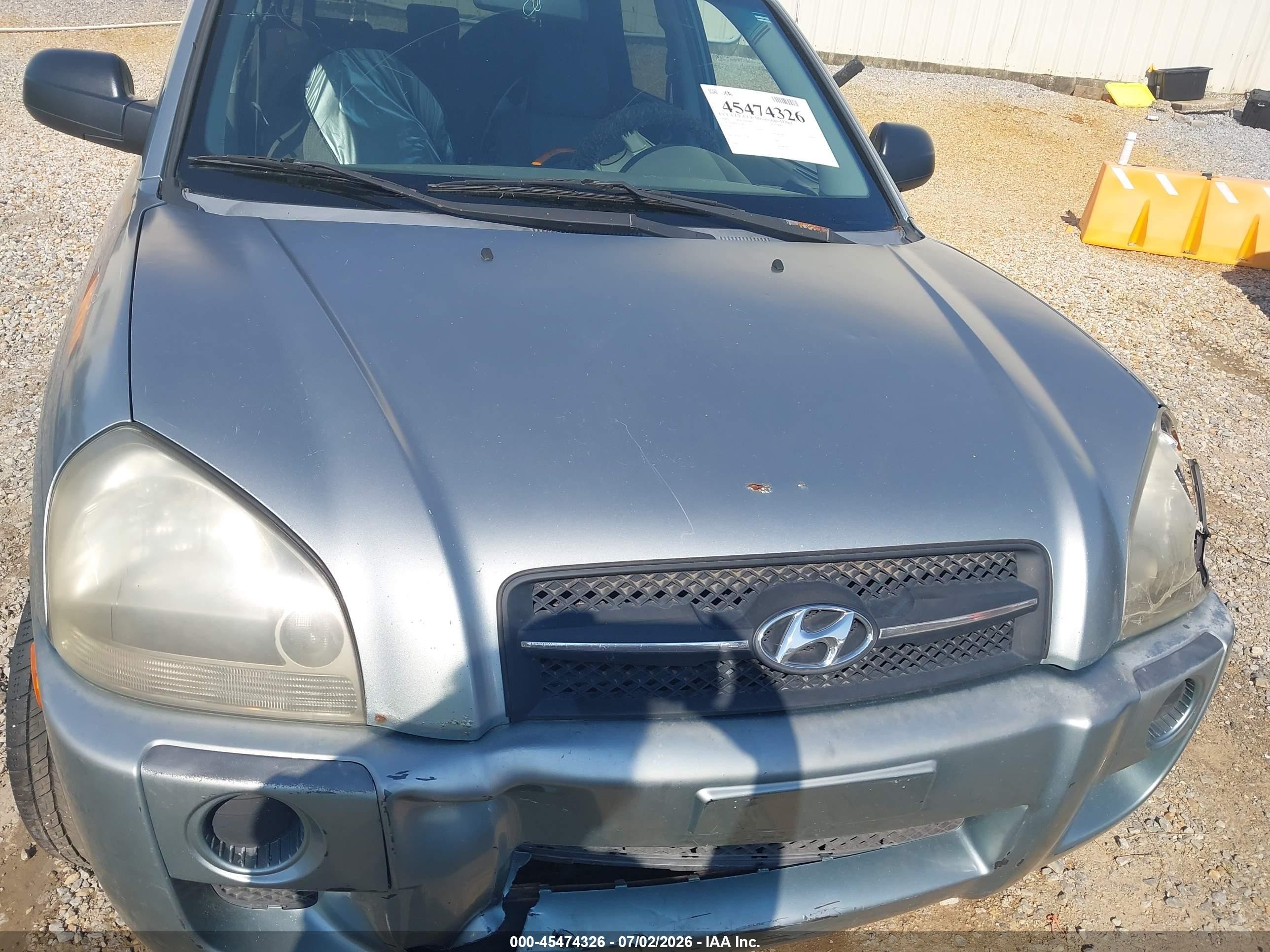 2007 Hyundai Tucson Gls Gray vin: KM8JM12B87U522113