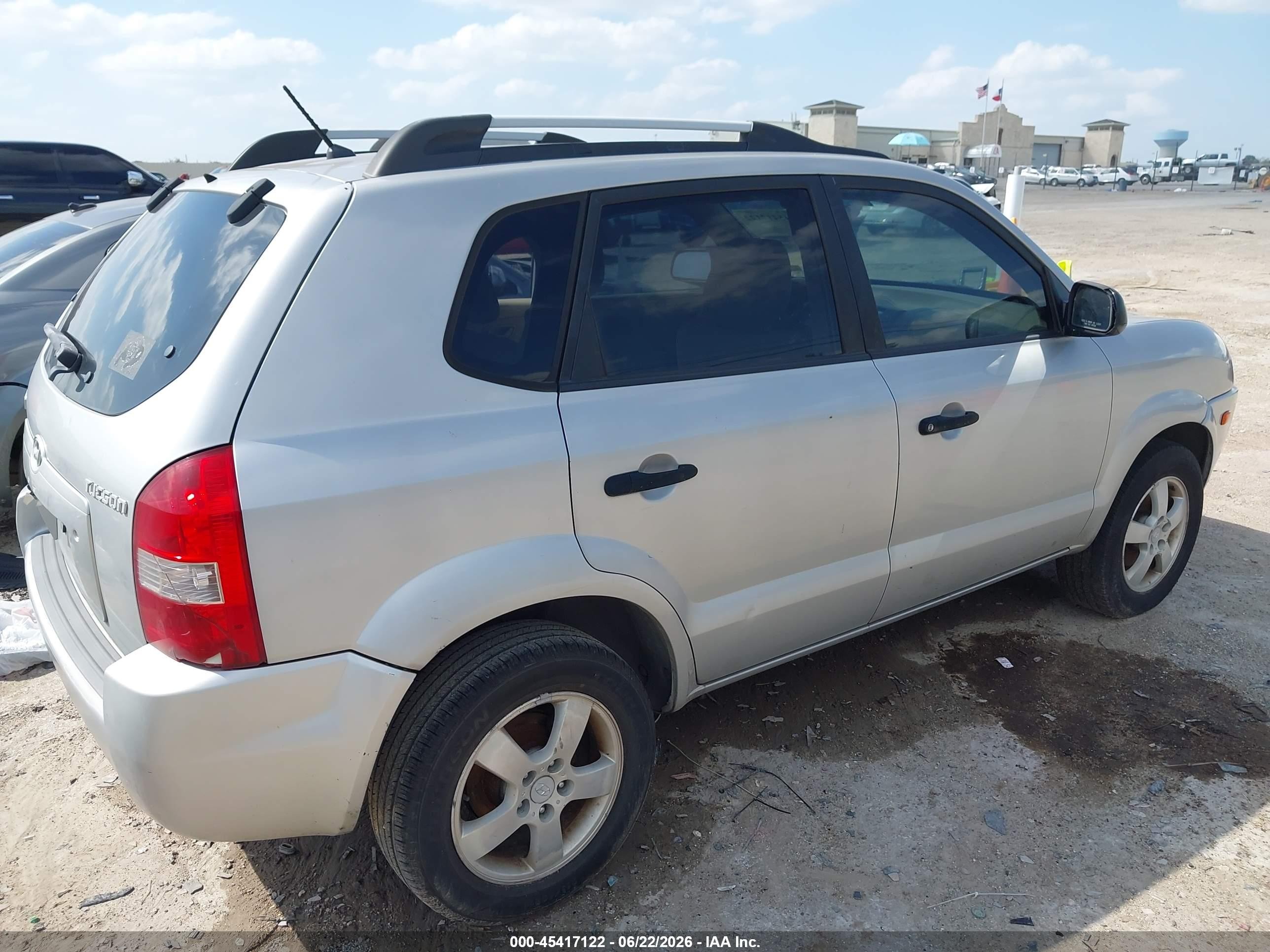 2007 Hyundai Tucson Gls Серебряный vin: KM8JM12B87U558853