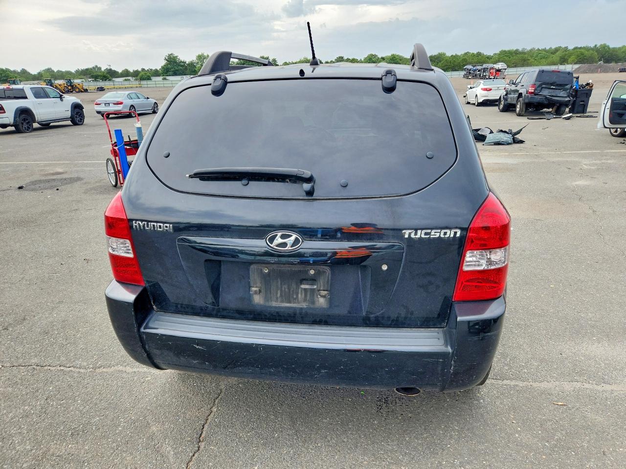 2007 Hyundai Tucson Gls Black vin: KM8JM12B87U588354