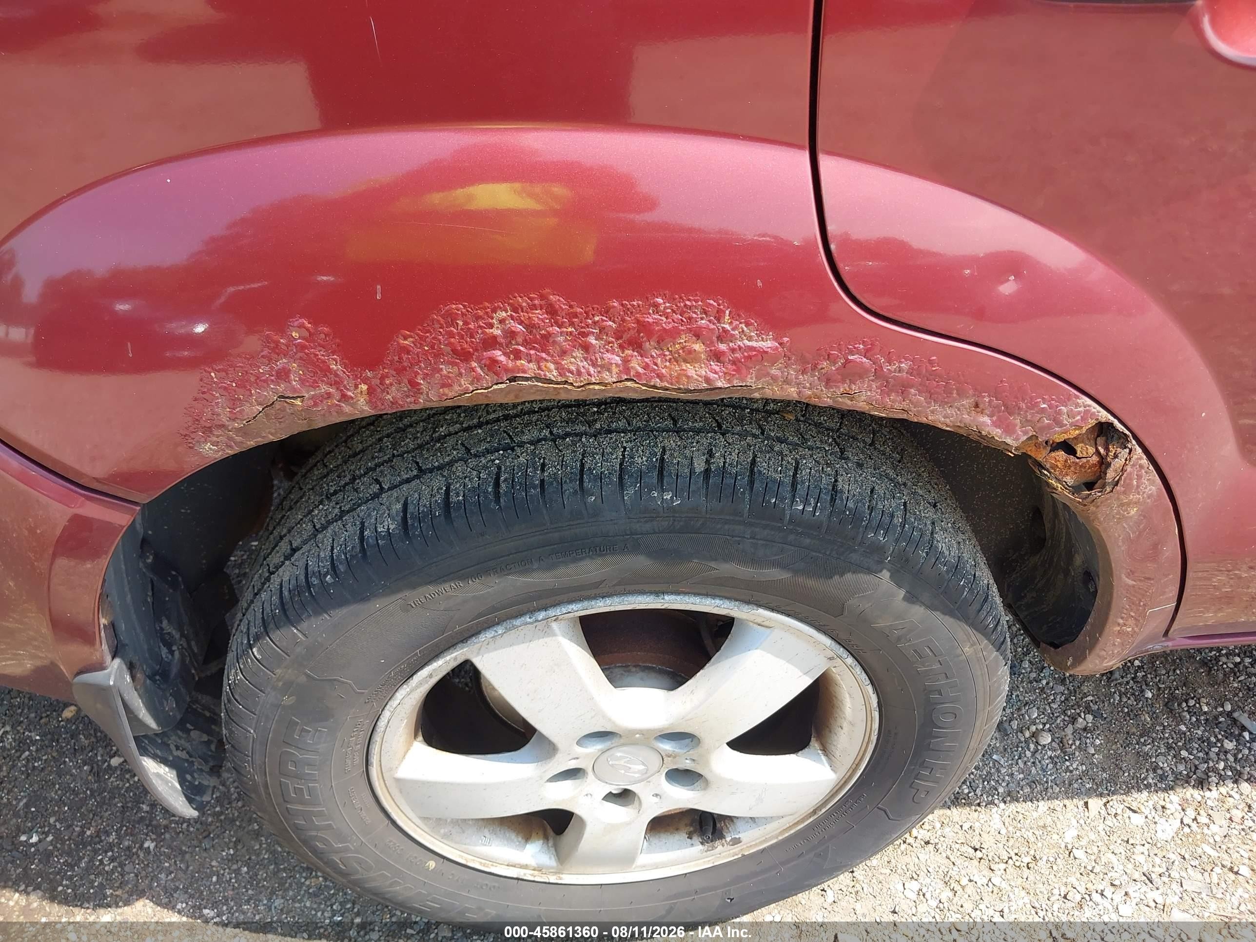 2007 Hyundai Tucson Gls Red vin: KM8JM12B87U609266