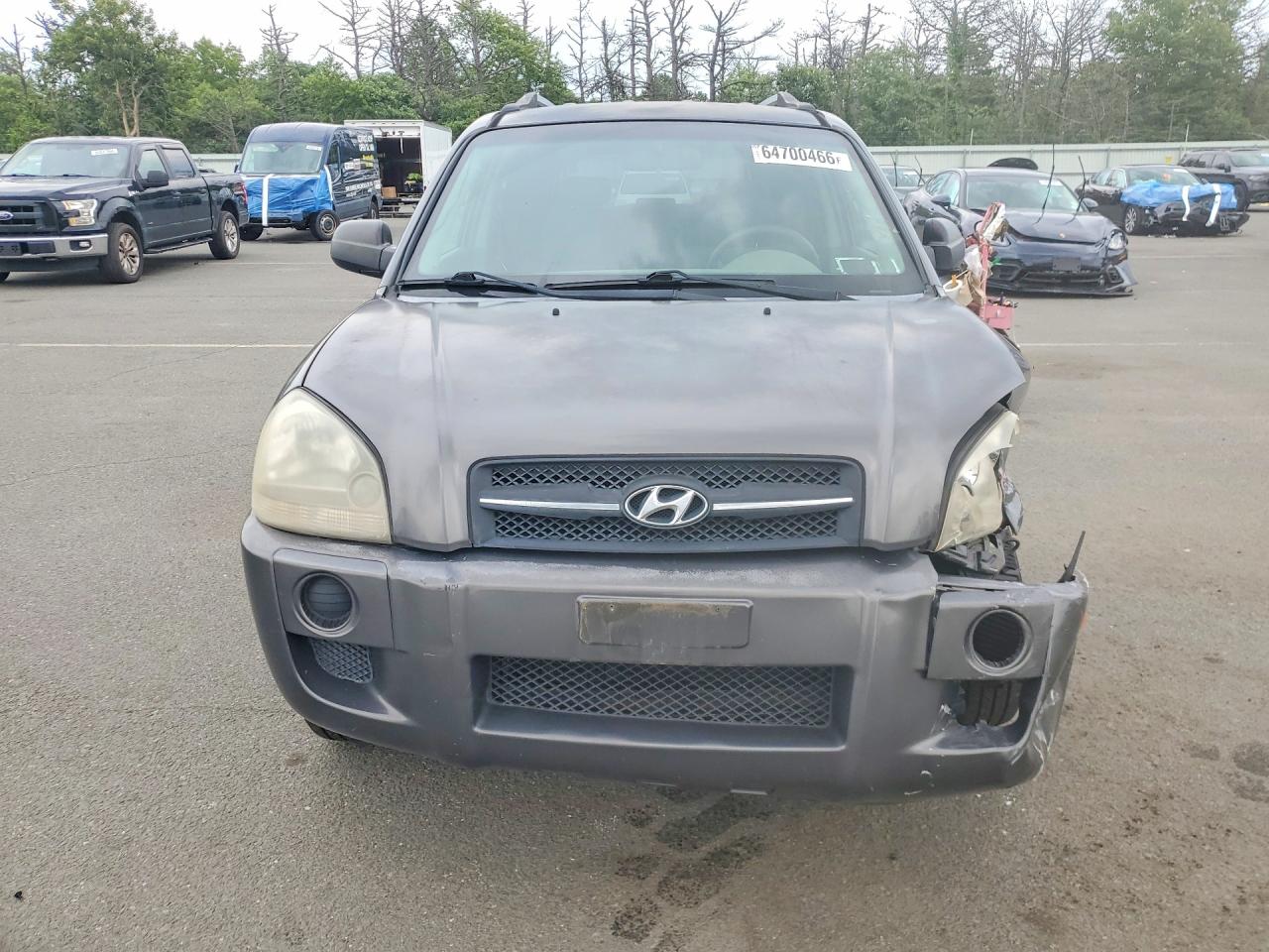 2007 Hyundai Tucson Gls Gray vin: KM8JM12B87U633387