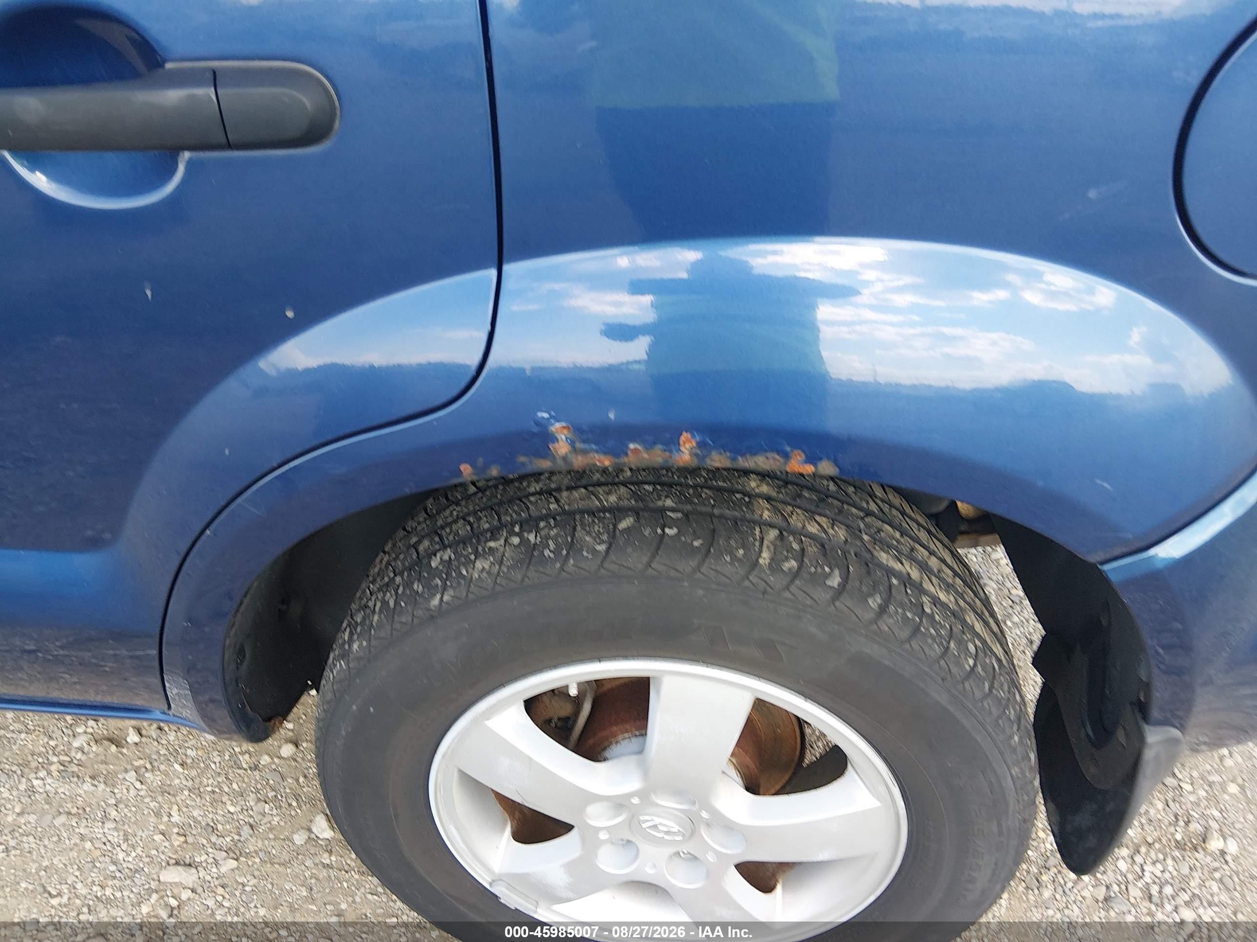 2008 Hyundai Tucson Gls Blue vin: KM8JM12B88U855817