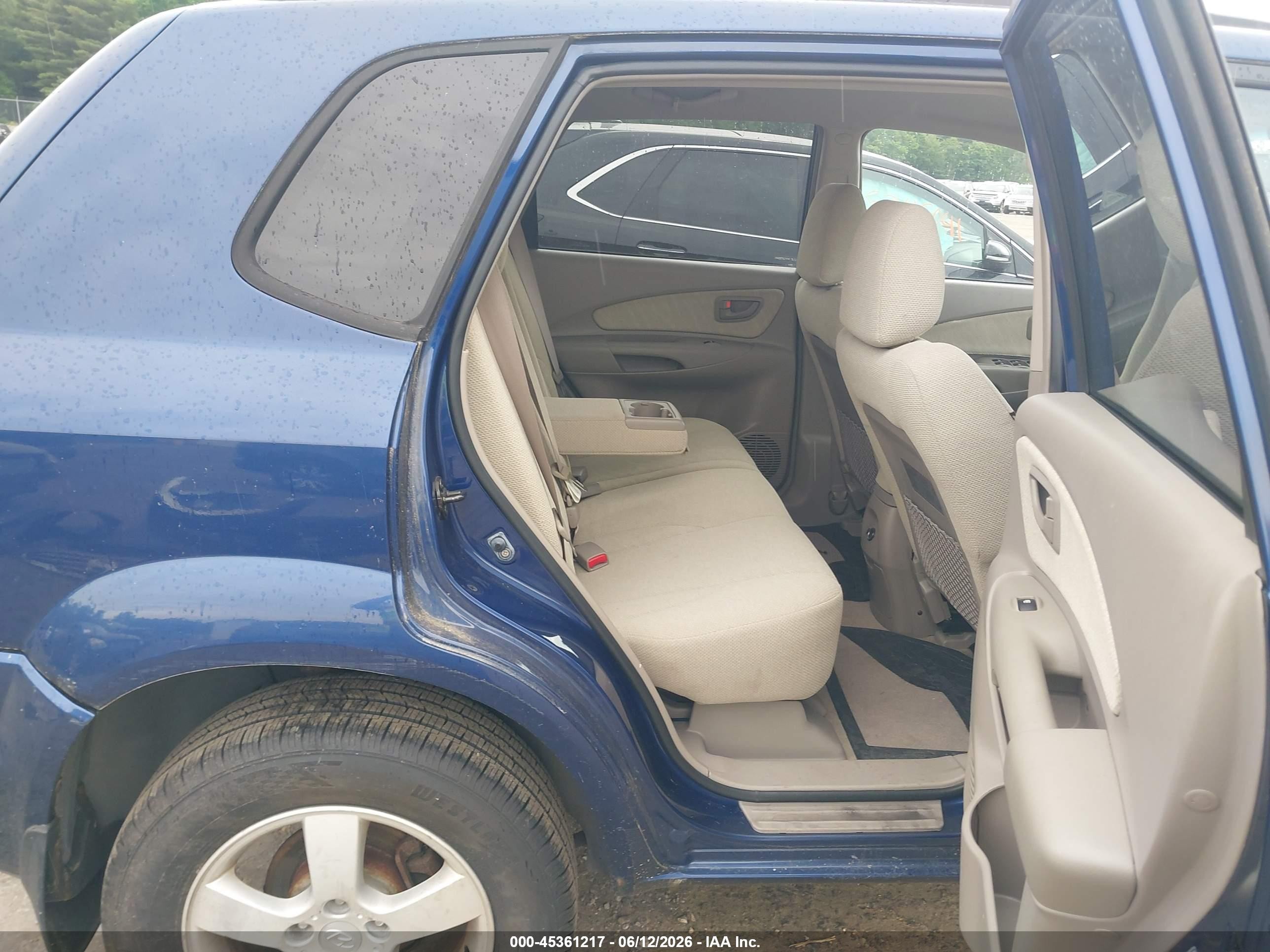 2005 Hyundai Tucson Gl Blue vin: KM8JM12B95U219919