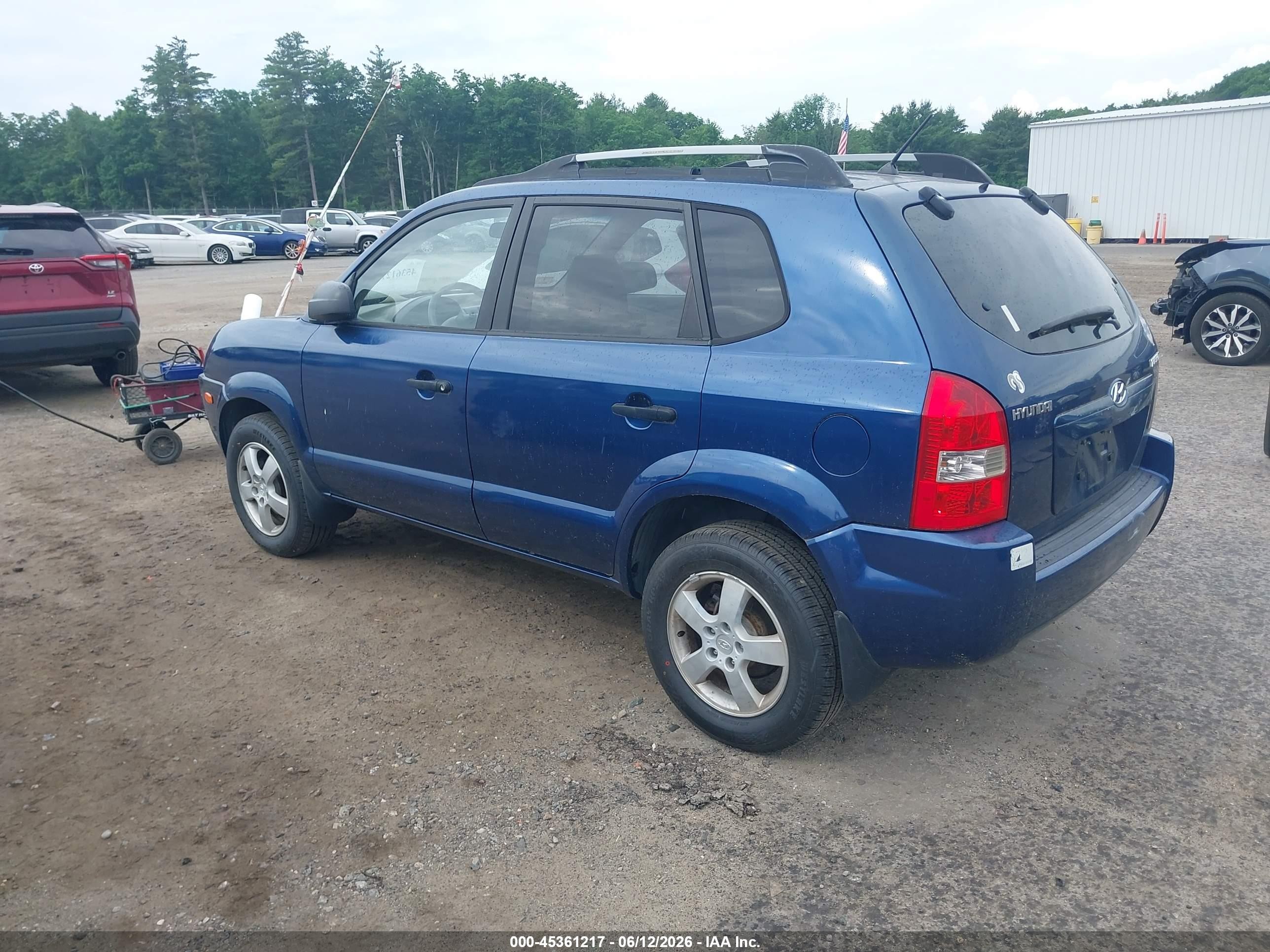 2005 Hyundai Tucson Gl Blue vin: KM8JM12B95U219919