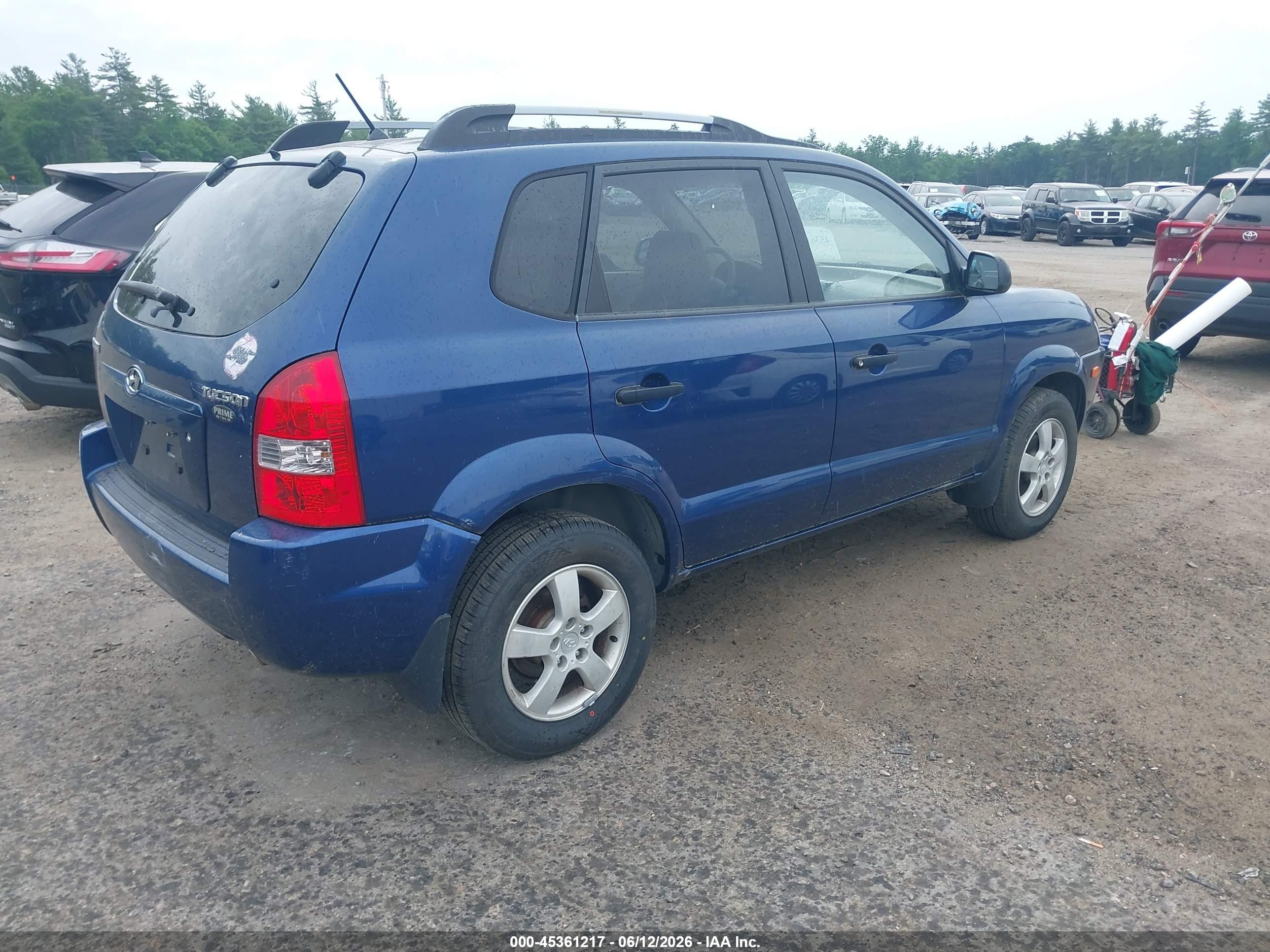 2005 Hyundai Tucson Gl Blue vin: KM8JM12B95U219919