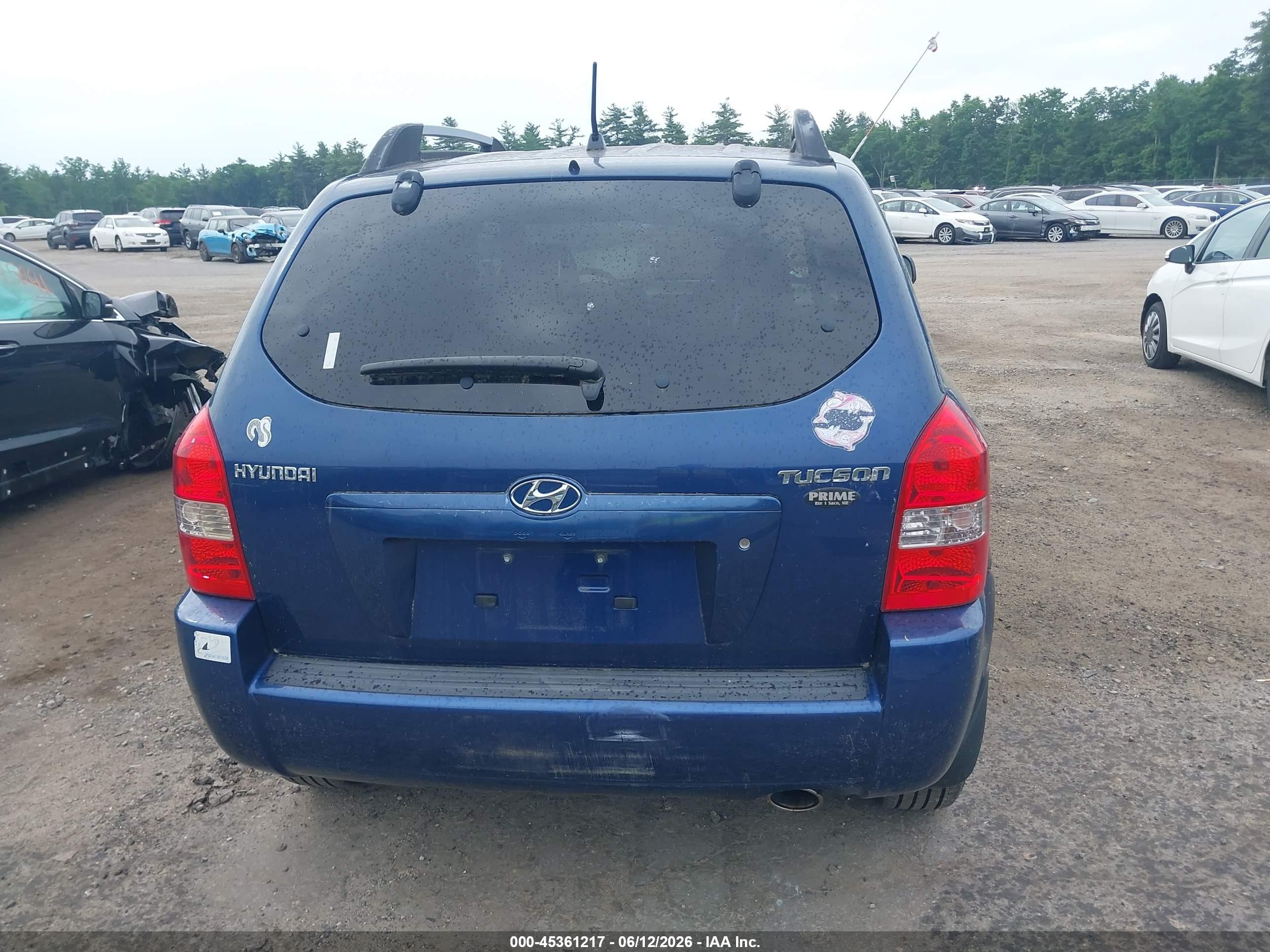 2005 Hyundai Tucson Gl Blue vin: KM8JM12B95U219919