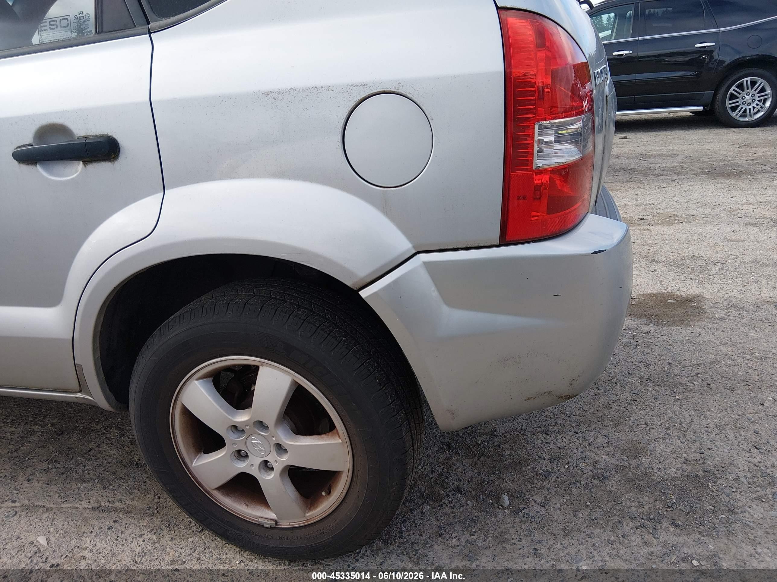 2007 Hyundai Tucson Gls Silver vin: KM8JM12B97U500587
