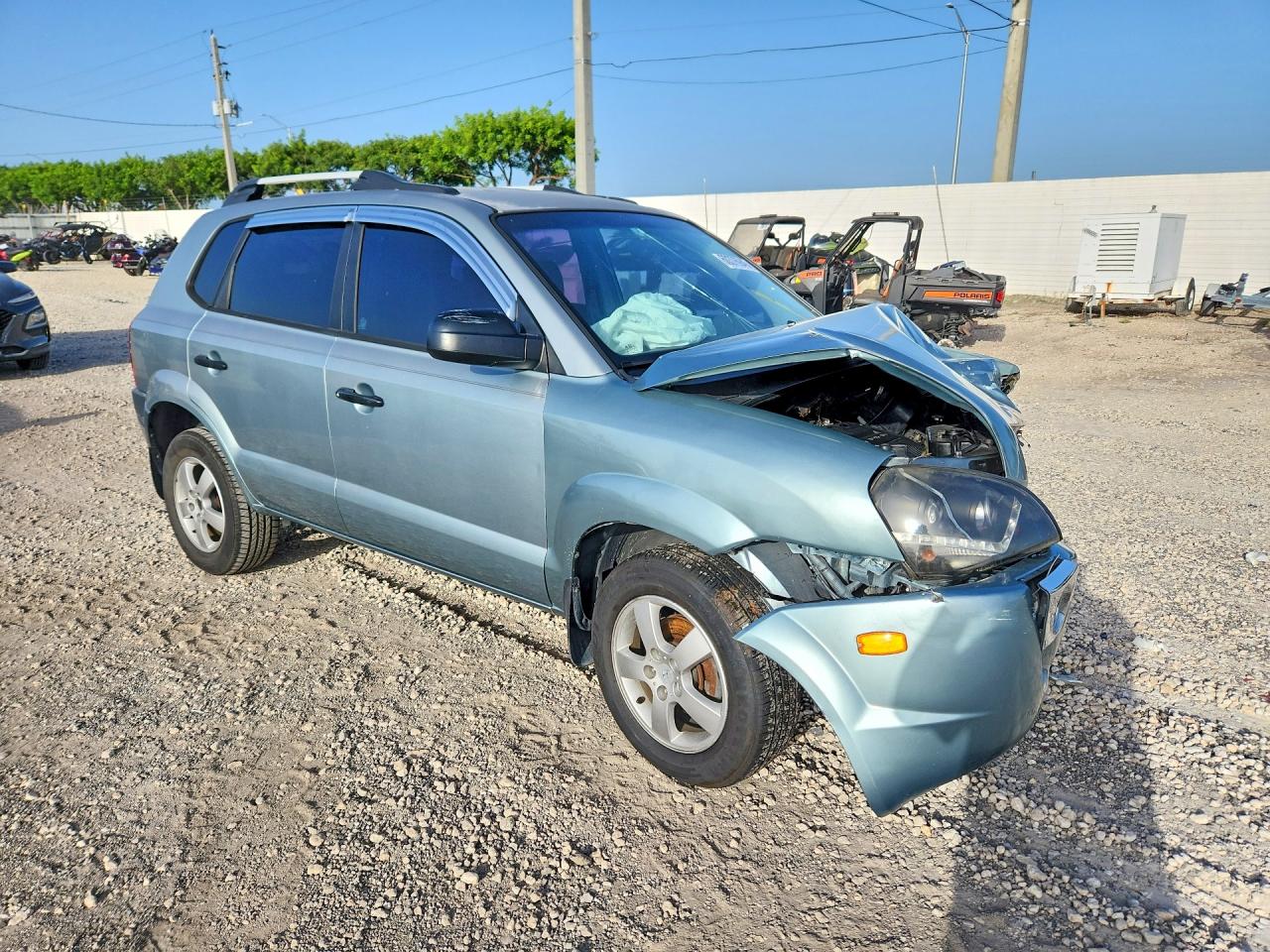 2007 Hyundai Tucson Gls Silver vin: KM8JM12B97U616601