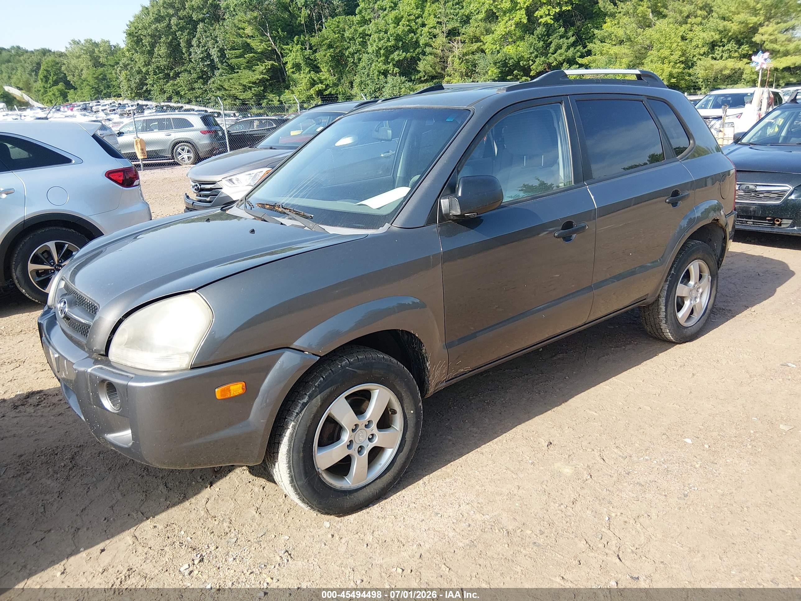 2008 Hyundai Tucson Gls Серый vin: KM8JM12B98U857401
