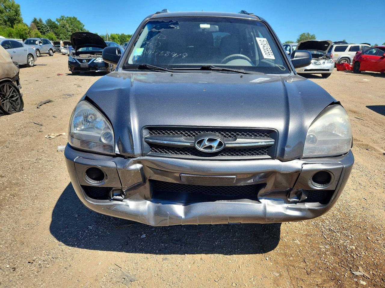 2008 Hyundai Tucson Gls Gray vin: KM8JM12B98U858919