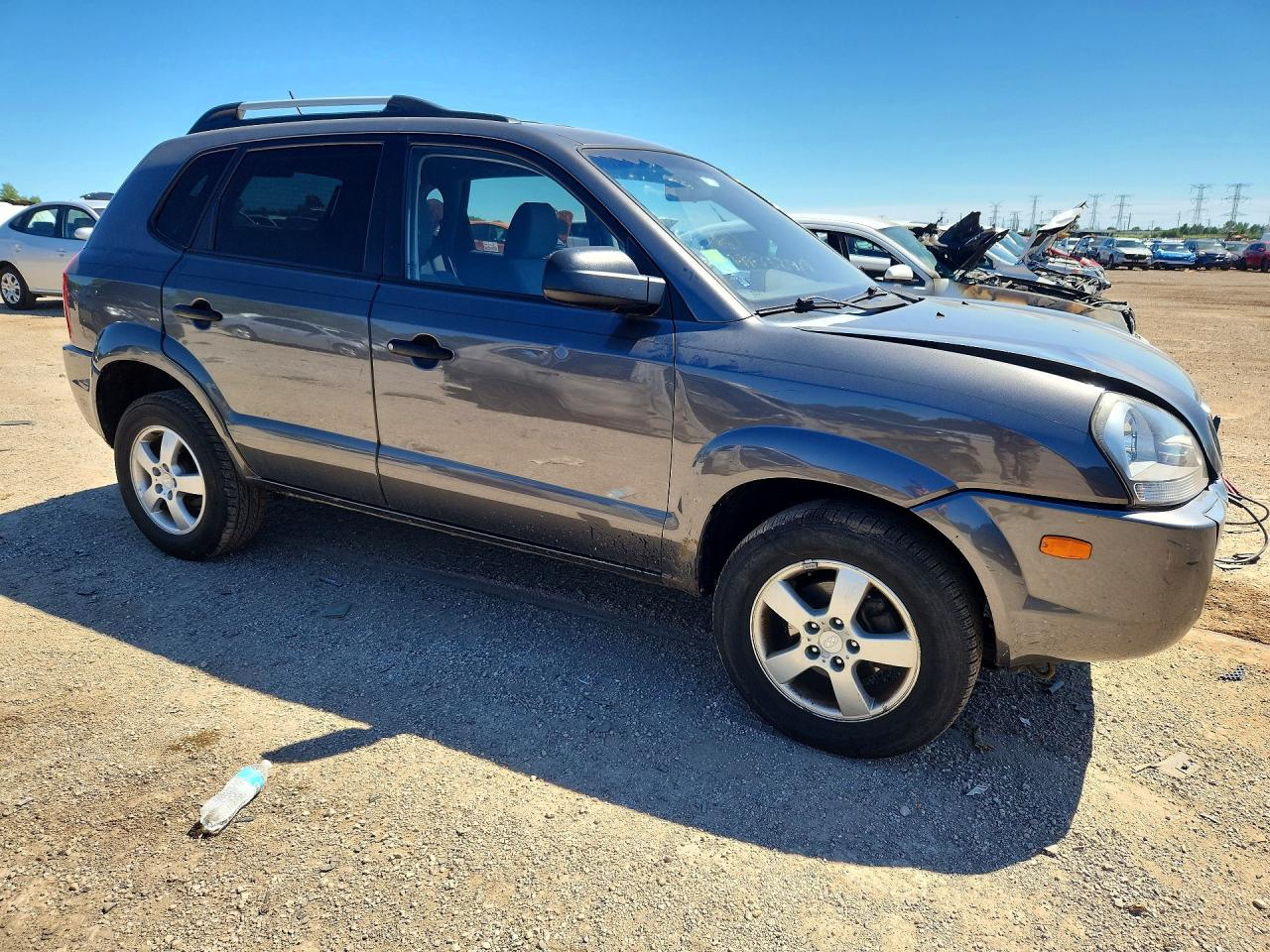 2008 Hyundai Tucson Gls Gray vin: KM8JM12B98U858919
