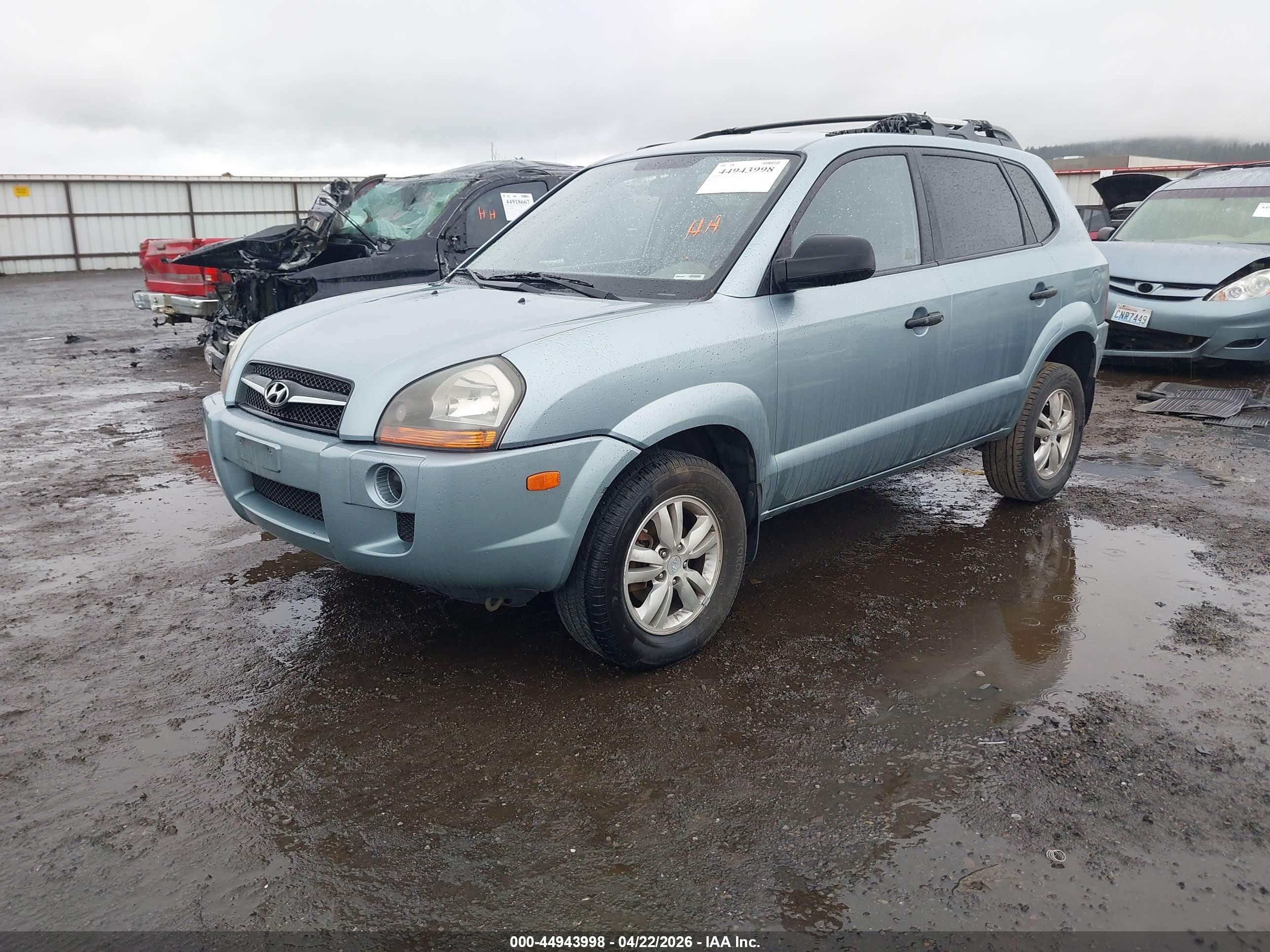 2009 Hyundai Tucson Gls Blue vin: KM8JM12B99U037854