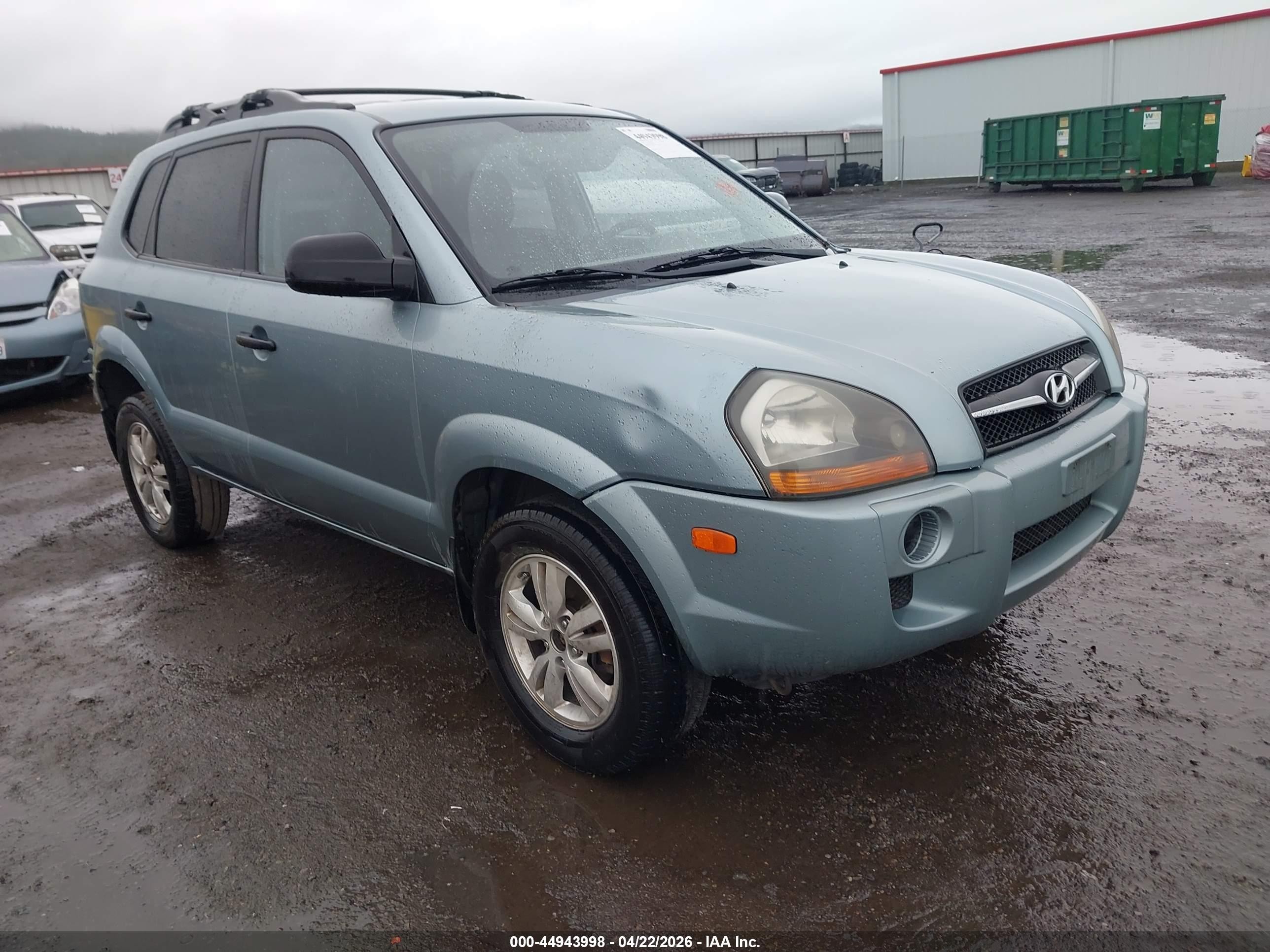2009 Hyundai Tucson Gls Blue vin: KM8JM12B99U037854