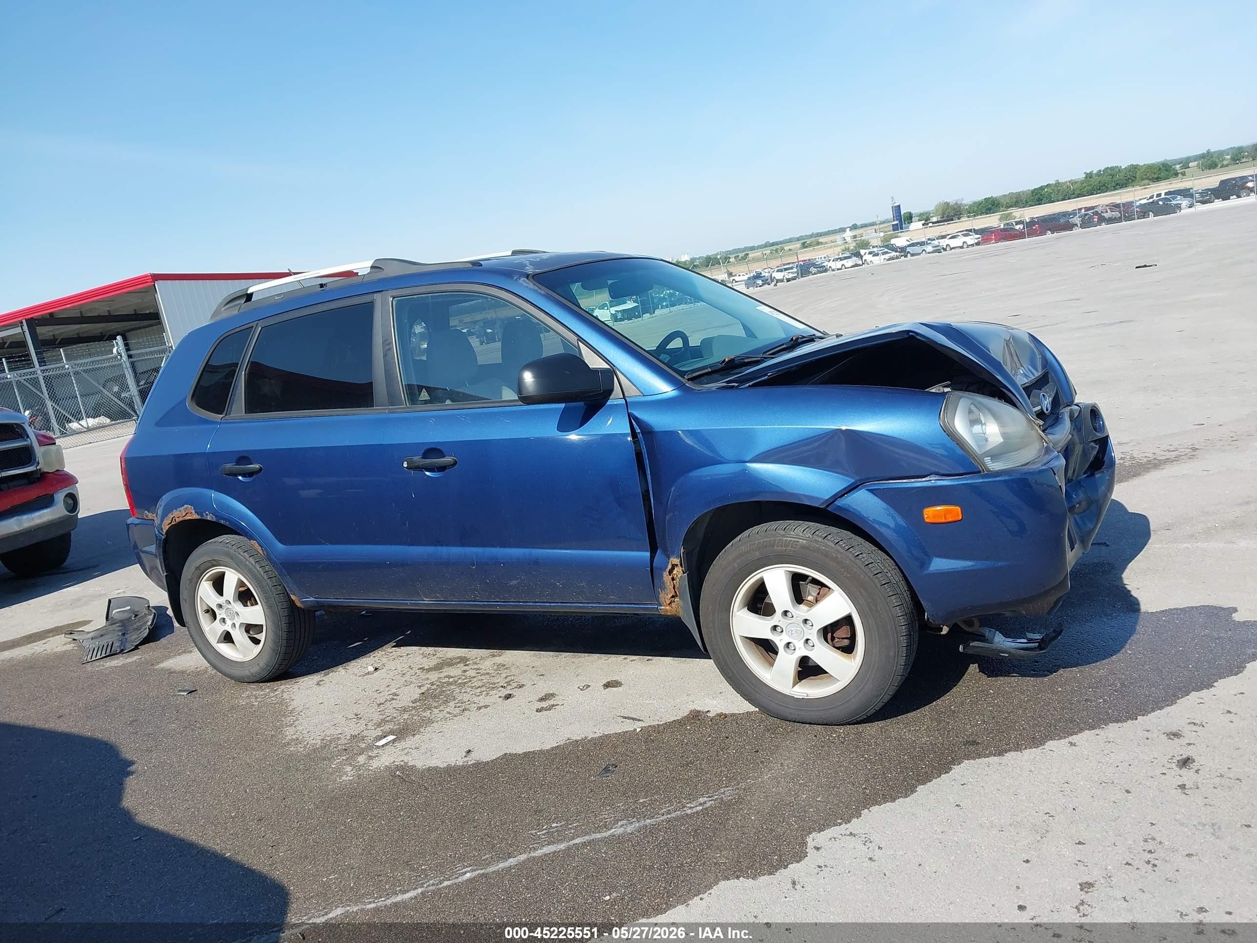 2005 Hyundai Tucson Gl Blue vin: KM8JM12BX5U082165