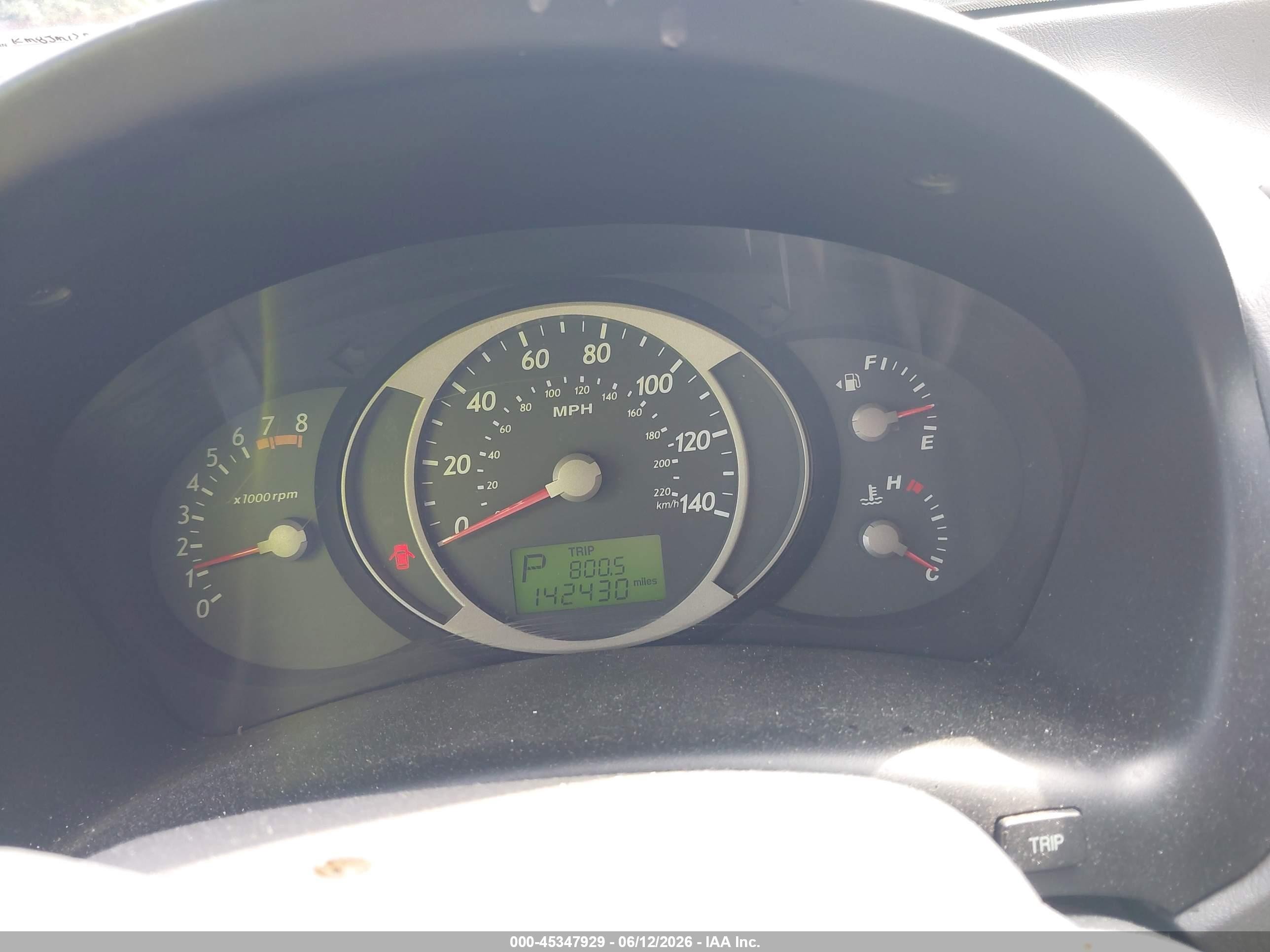 2005 Hyundai Tucson Gl Light Blue vin: KM8JM12BX5U103032
