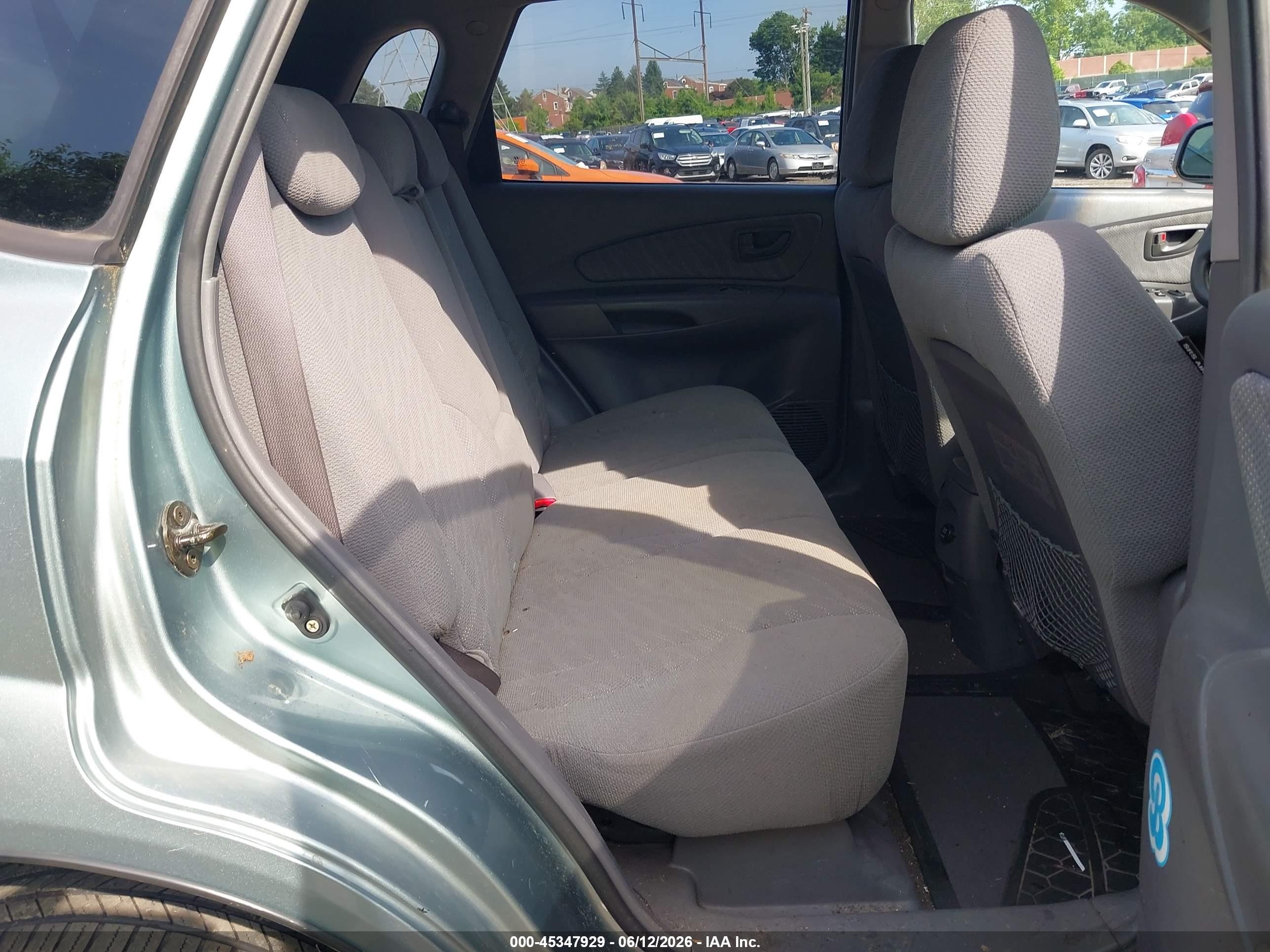 2005 Hyundai Tucson Gl Light Blue vin: KM8JM12BX5U103032