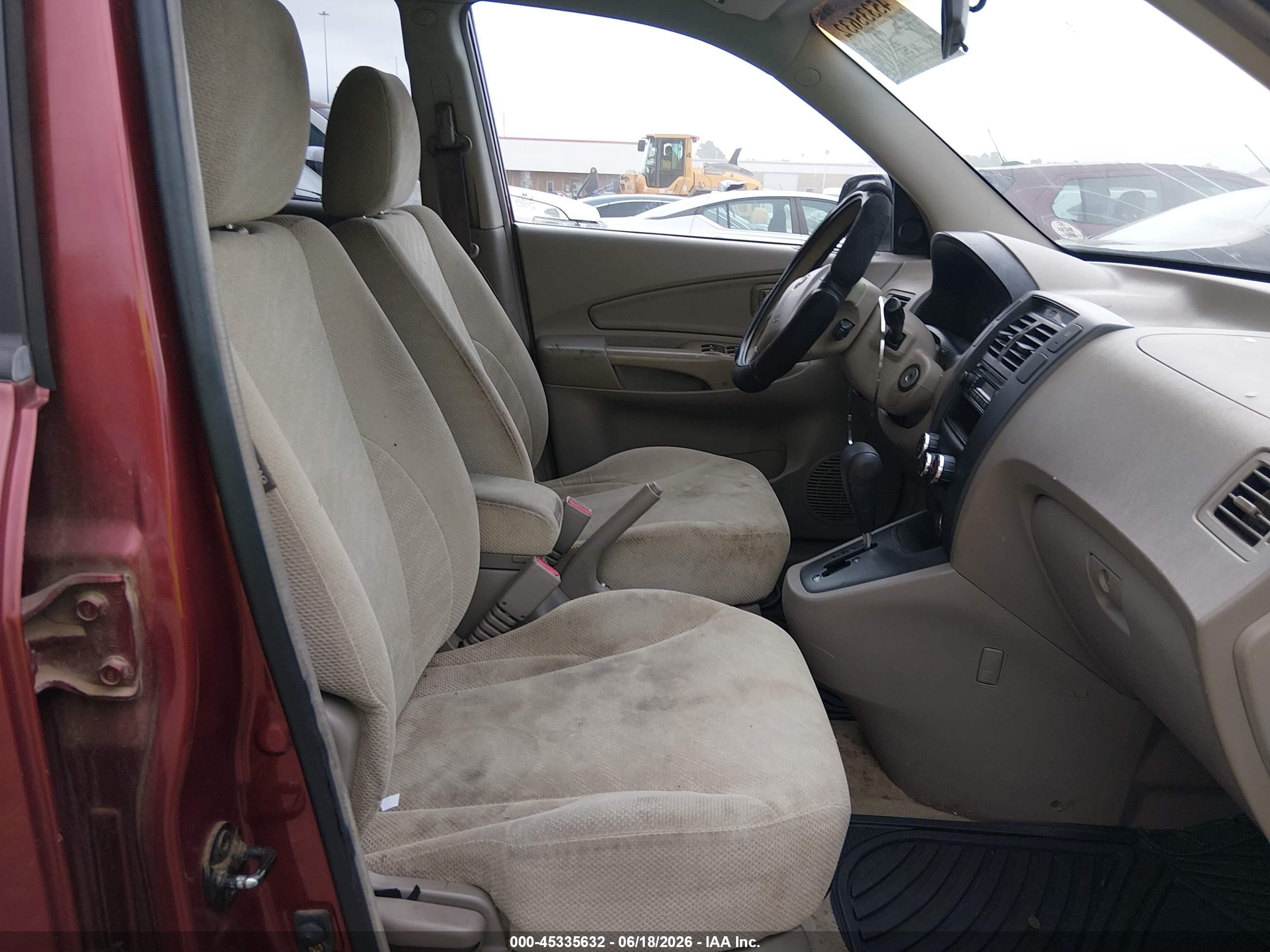 2005 Hyundai Tucson Gl Burgundy vin: KM8JM12BX5U109820