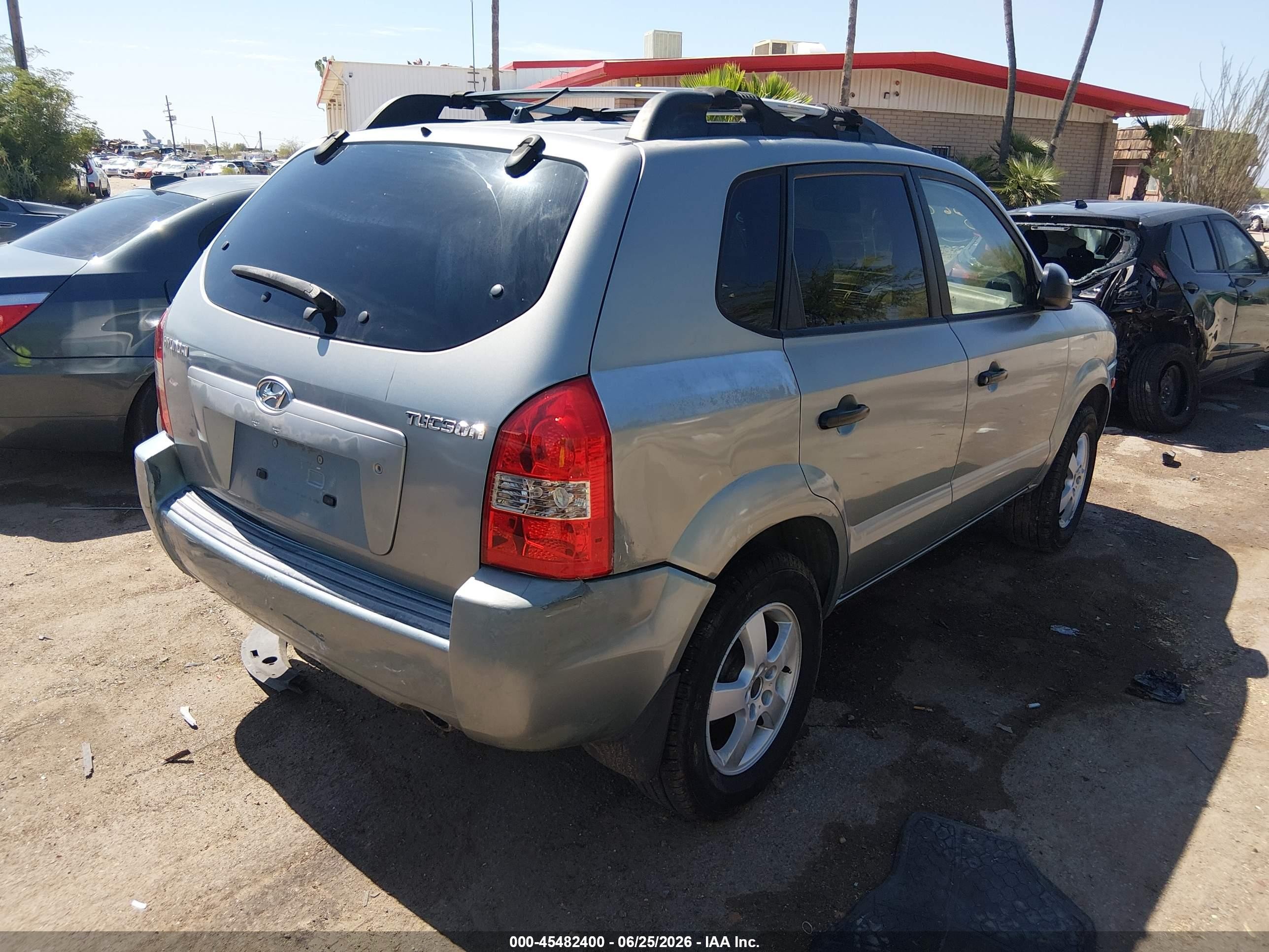 2005 Hyundai Tucson Gl Silver vin: KM8JM12BX5U207259